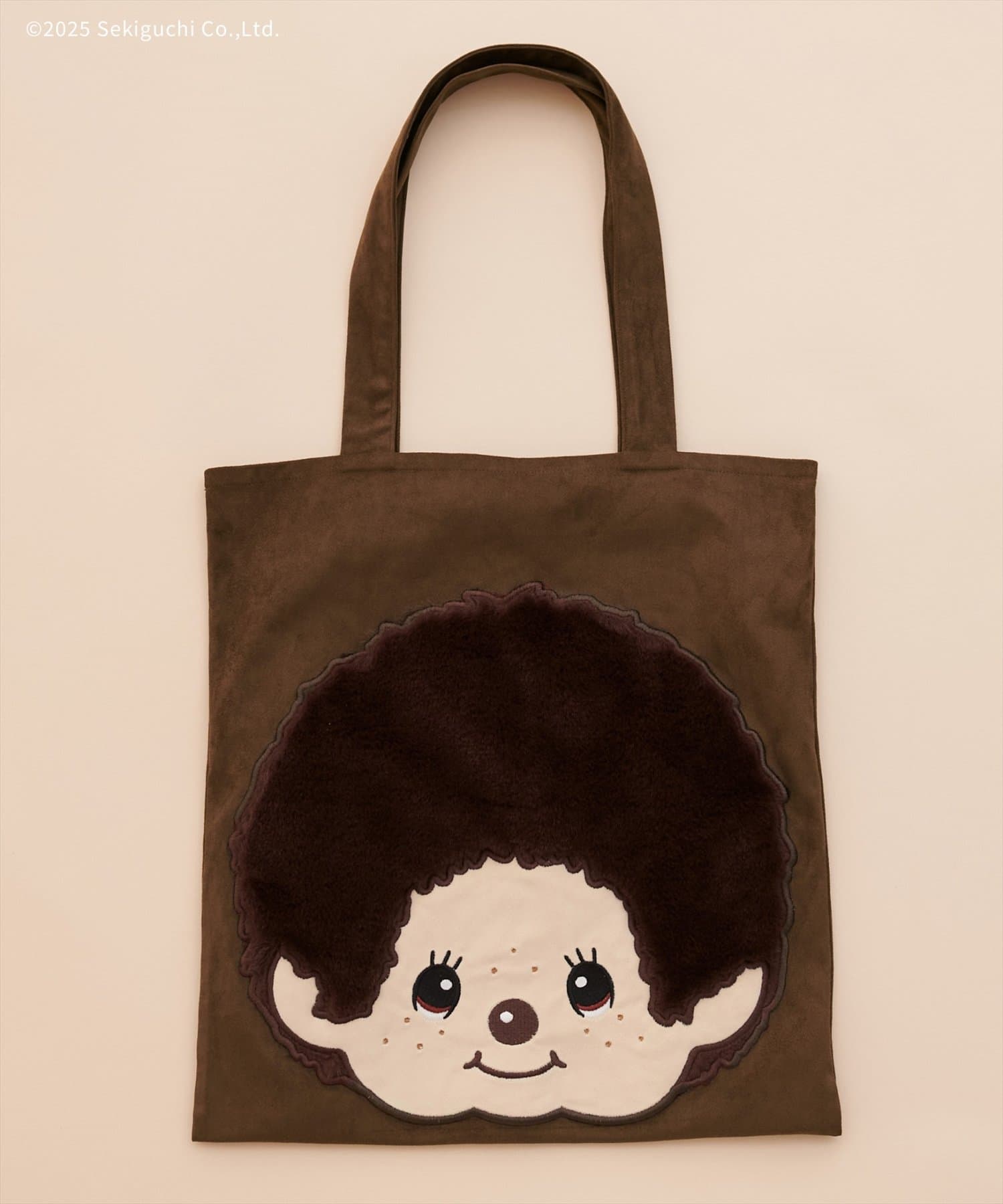 natural couture(ナチュラルクチュール) 【モンチッチ×natural couture】スエードビックポケットトート