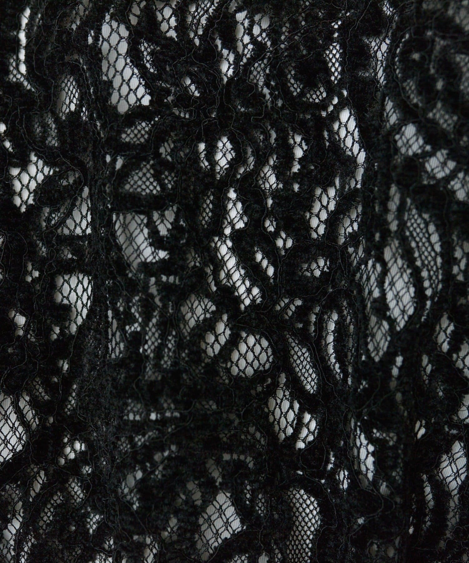 PUAL CE CIN(ピュアルセシン) モールペイズリーストレッチレースプルオーバー