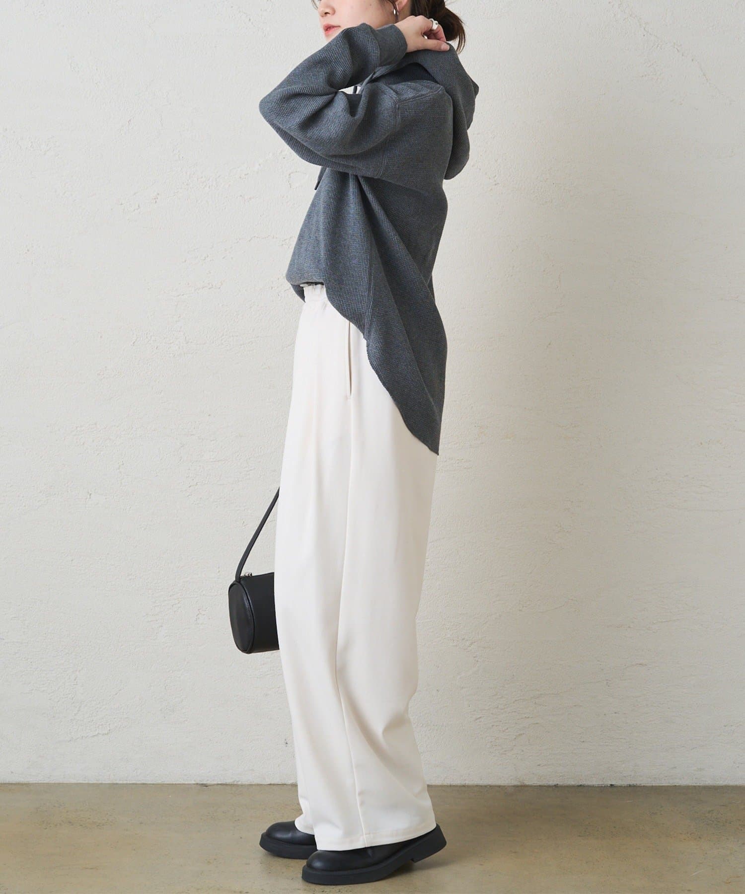 PUAL CE CIN(ピュアルセシン) 【＠yns628企画】ワッフルレイヤードパーカー