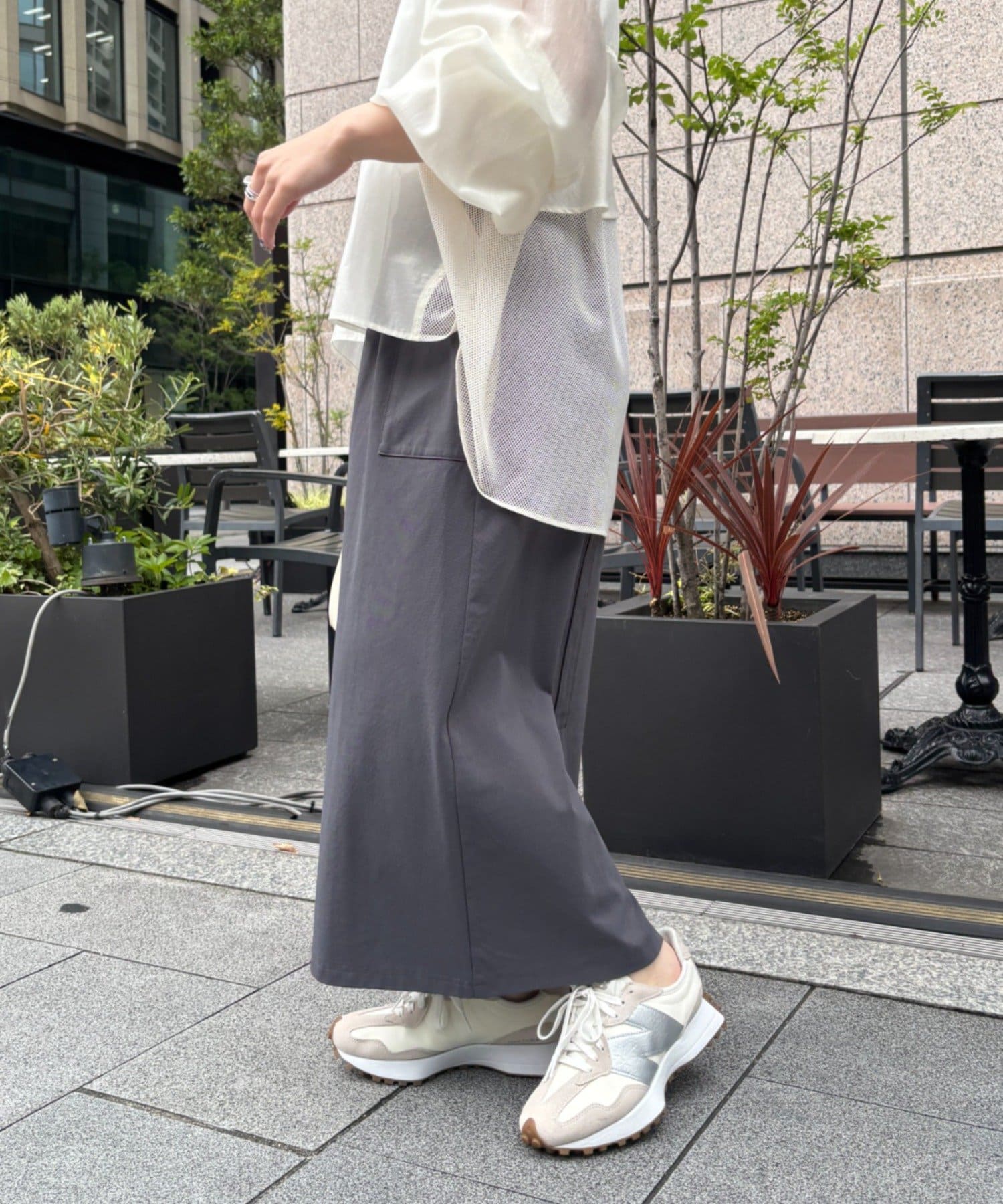 Jena　espace merveilleux(ジェナ　エスパスメルヴェイユ) 【WEB限定/伸縮性抜群◎】ストレッチナロースカート