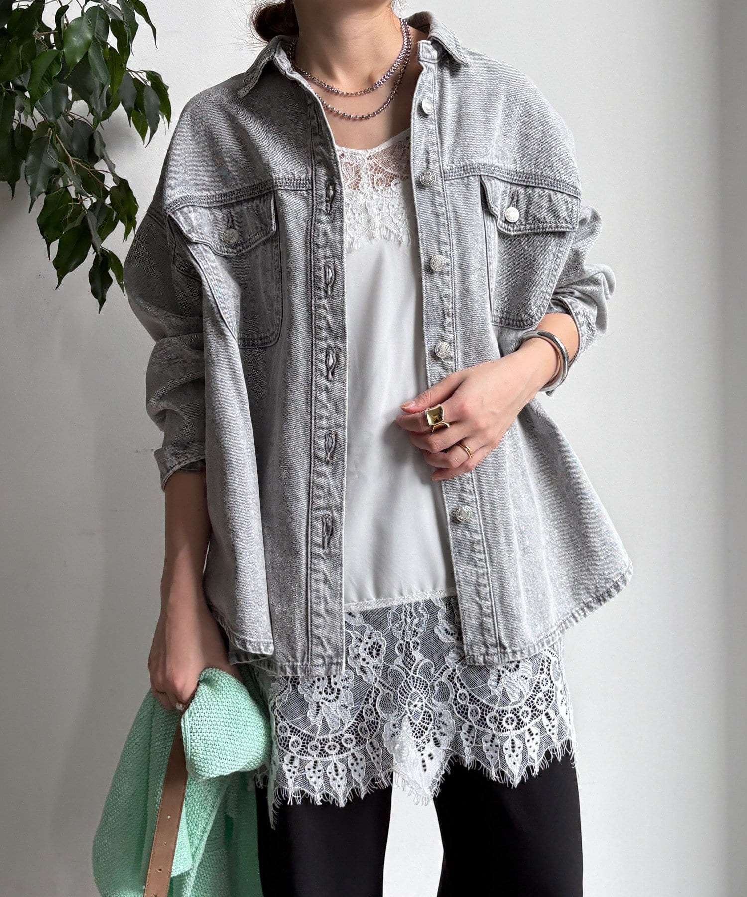 DOUDOU(ドゥドゥ) 【WEB限定】デニムシャツ