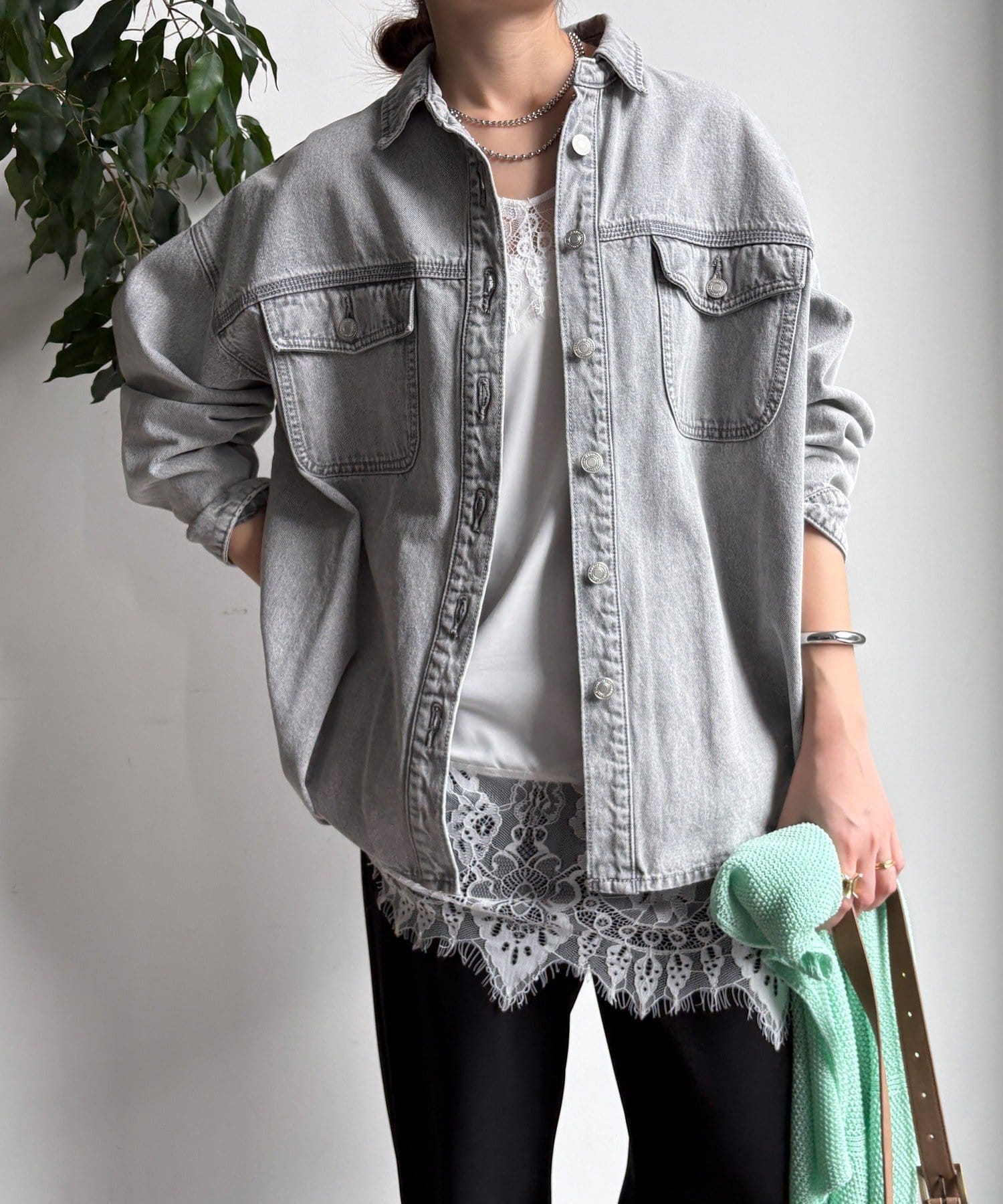 DOUDOU(ドゥドゥ) 【WEB限定】デニムシャツ