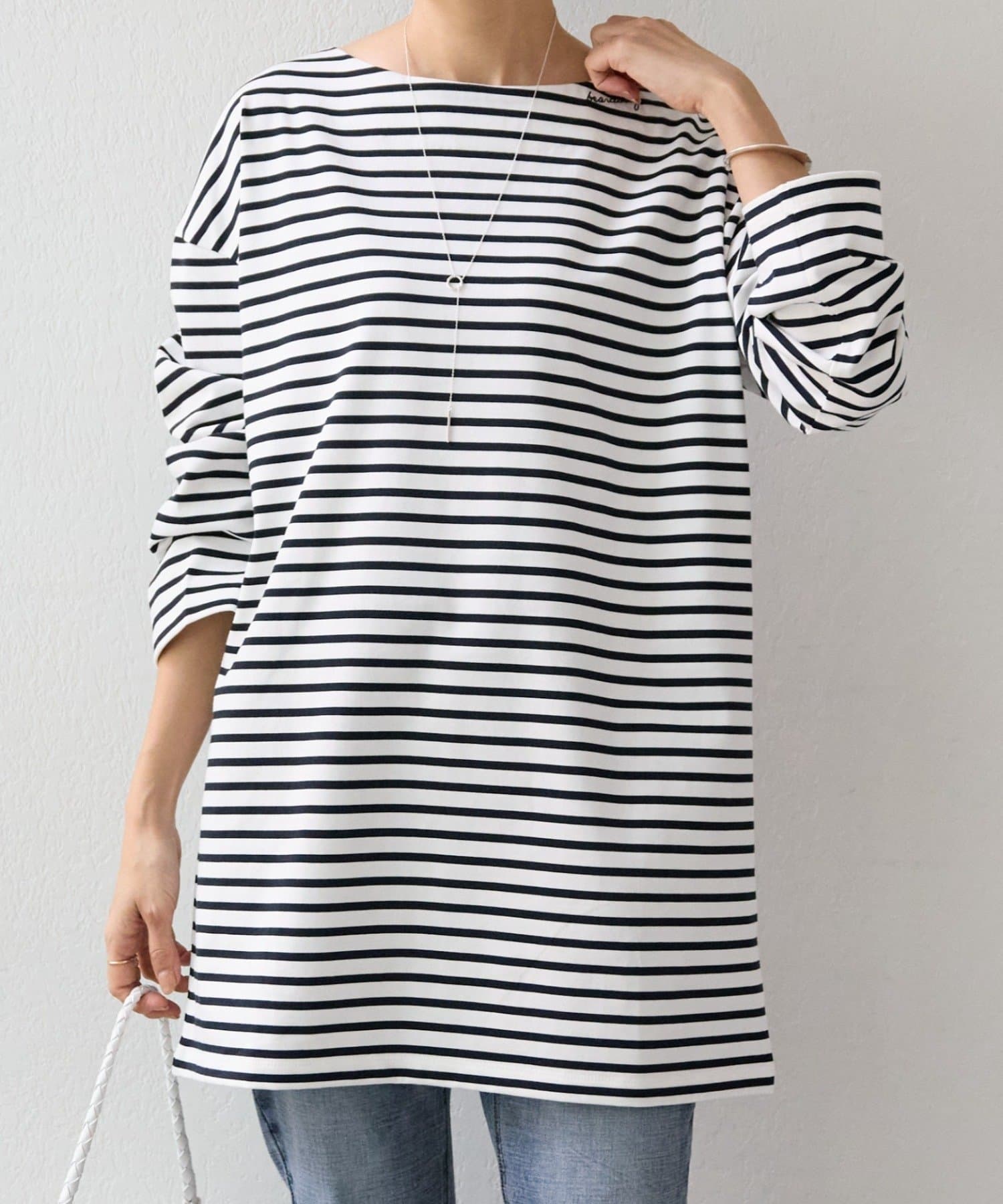 BEARDSLEY(ビアズリー) 《1/3(土)12:00予約》イニシャル入りボーダーチュニック