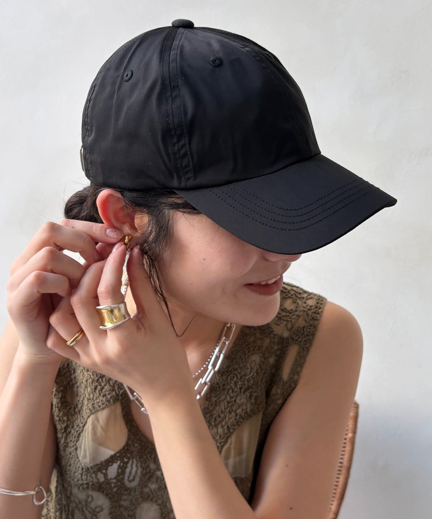 DOUDOU(ドゥドゥ) 撥水加工ナイロンキャップ