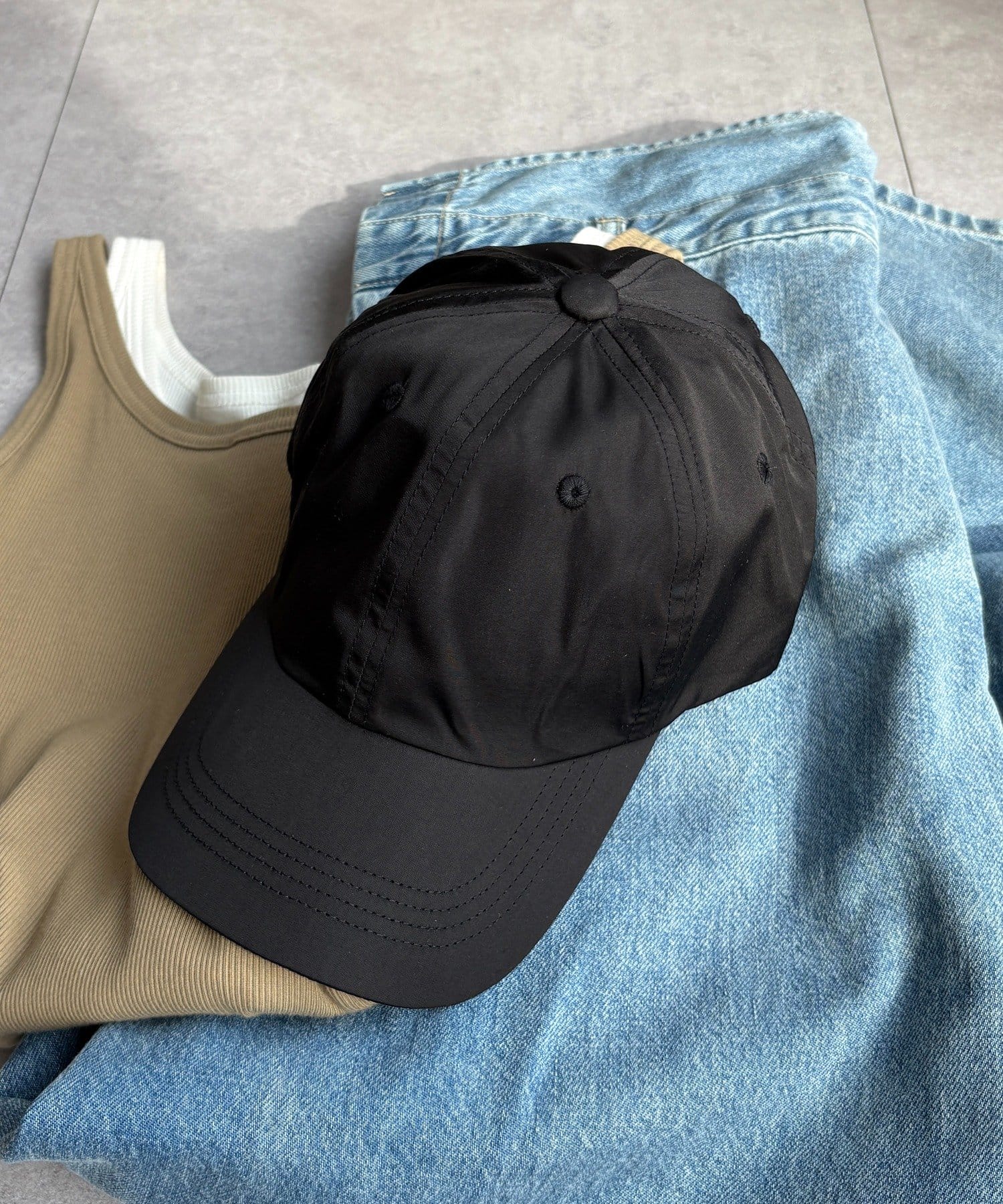 DOUDOU(ドゥドゥ) 撥水加工ナイロンキャップ