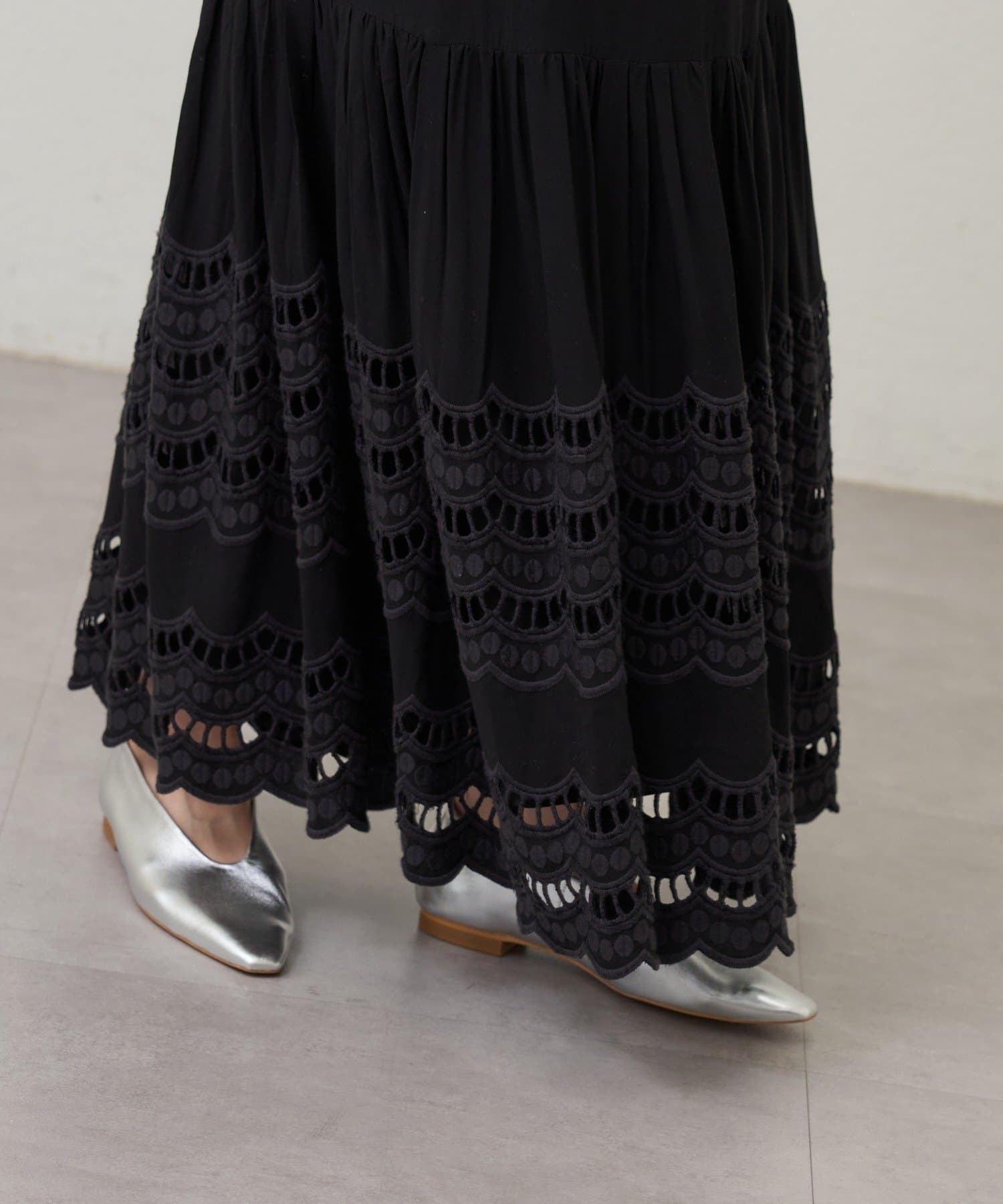 SHENERY(シーナリー) 【26SS予約】スカラップレーススカート