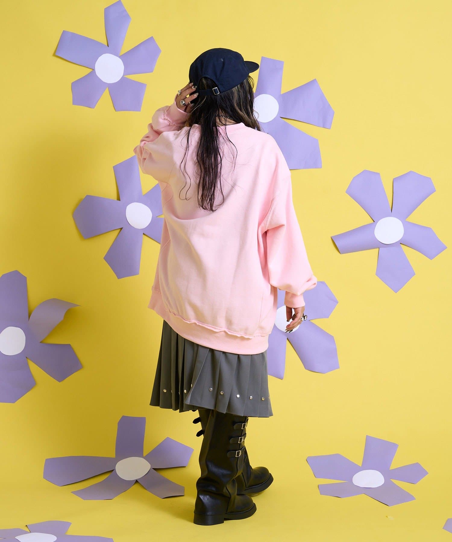 CIAOPANIC(チャオパニック) 【Me＋Me/ミープラスミー】マルチウェイポケット付プリーツスカート