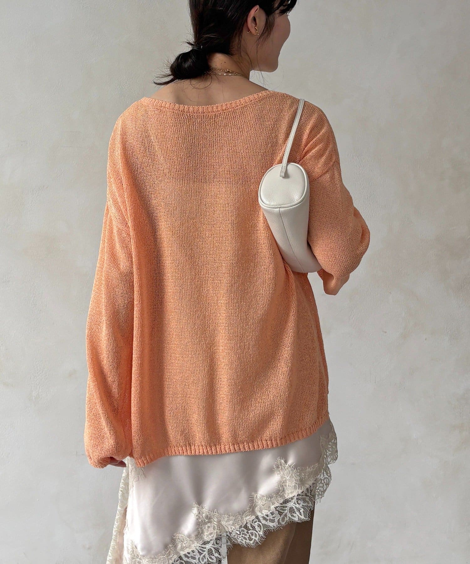 DOUDOU(ドゥドゥ) ペーパーヤーンプルオーバー