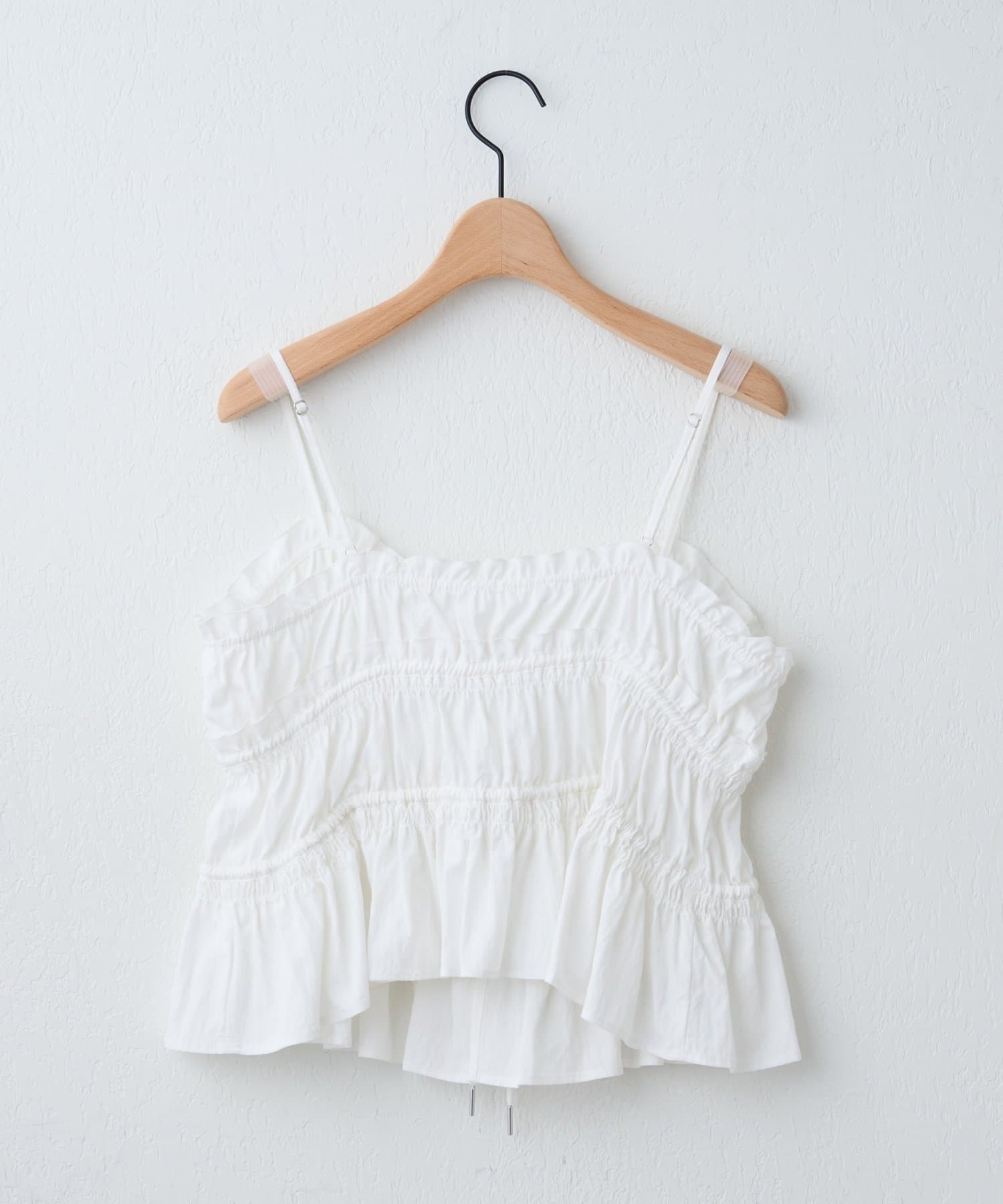 DISCOAT(ディスコート) 【SS先行予約/umm.】ギャザーリボンキャミ《WEB限定カラーあり》