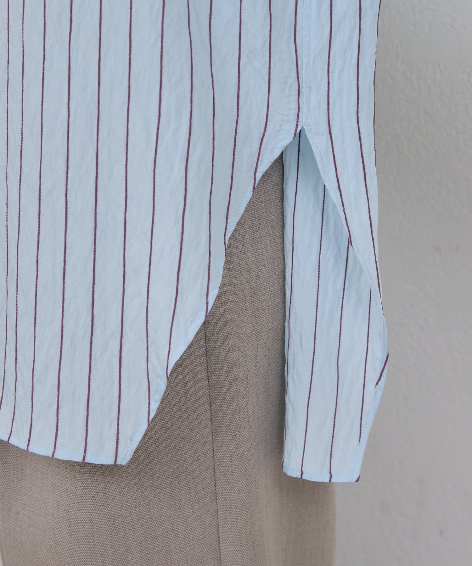 GALLARDAGALANTE(ガリャルダガランテ) 【HERITANOVUM】ストライプバックオープンシャツ