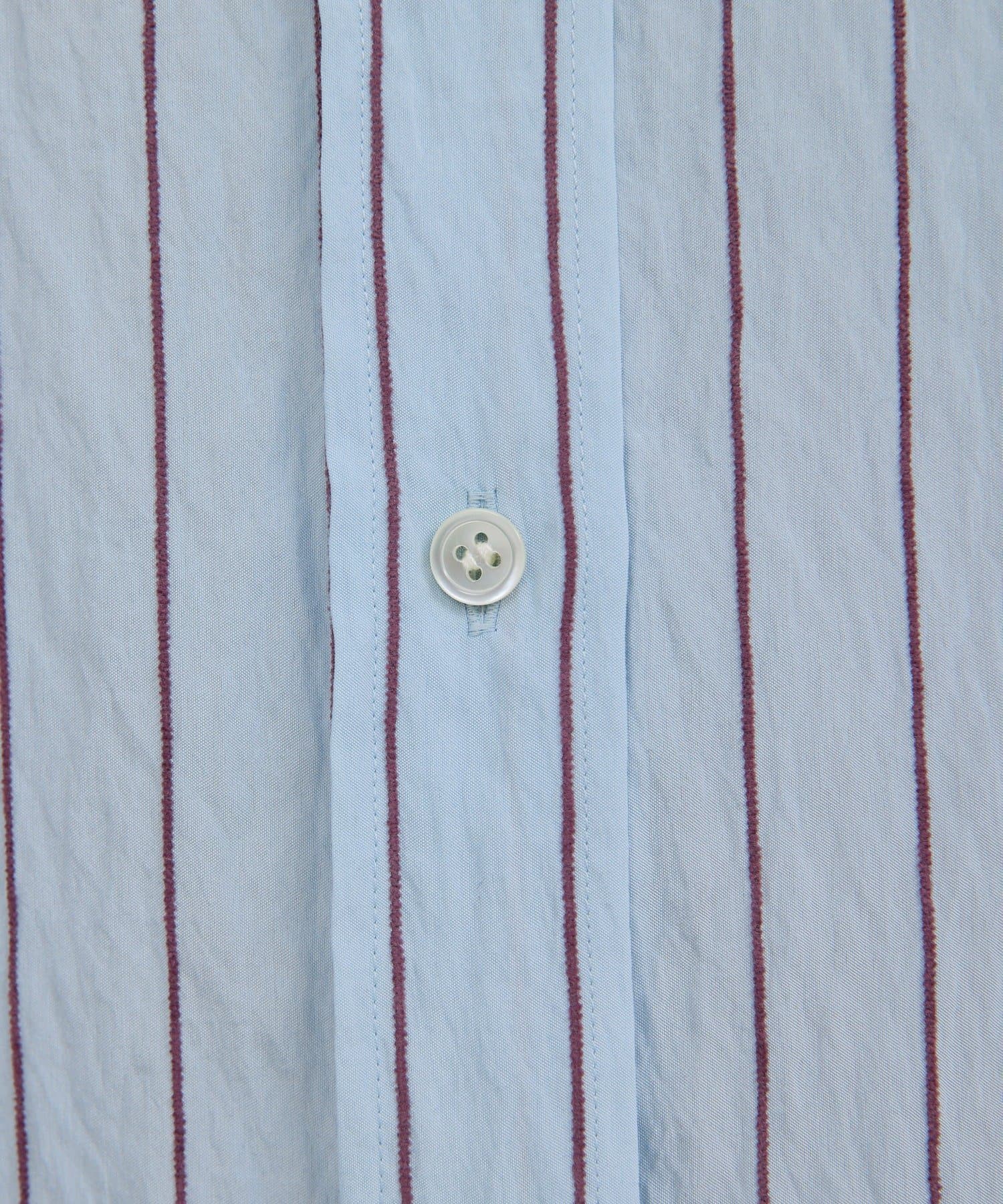 GALLARDAGALANTE(ガリャルダガランテ) 【HERITANOVUM】ストライプバックオープンシャツ