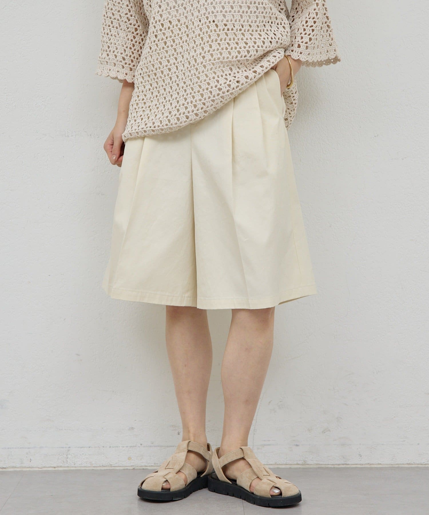 GALLARDAGALANTE(ガリャルダガランテ) 【HERITANOVUM】ドライギャバハーフパンツ