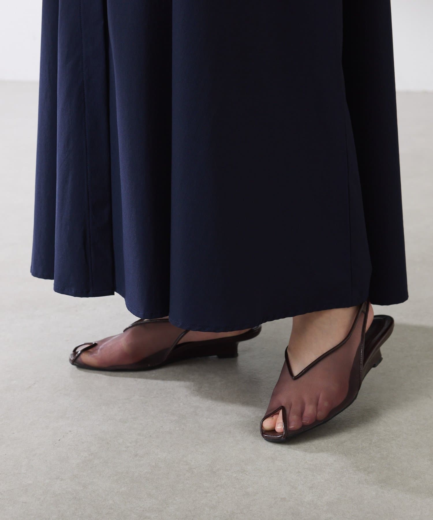 COLLAGE GALLARDAGALANTE(コラージュ ガリャルダガランテ) 【撥水加工/体型カバー】クールタッチハーフスリーブワンピース