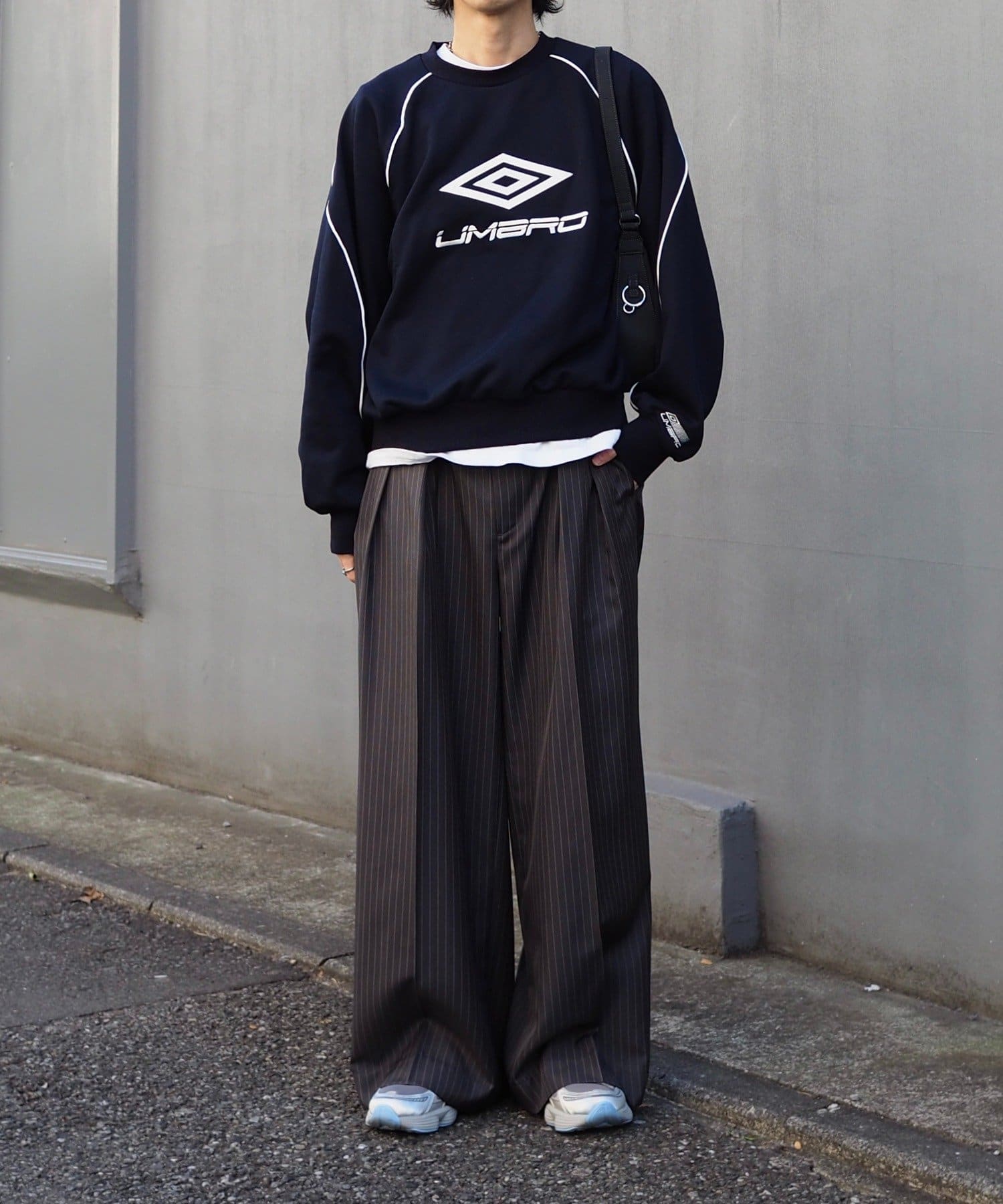 Lui's(ルイス) 【Neucon】ピンストライプ2タックワイドスラックス / セットアップ対応