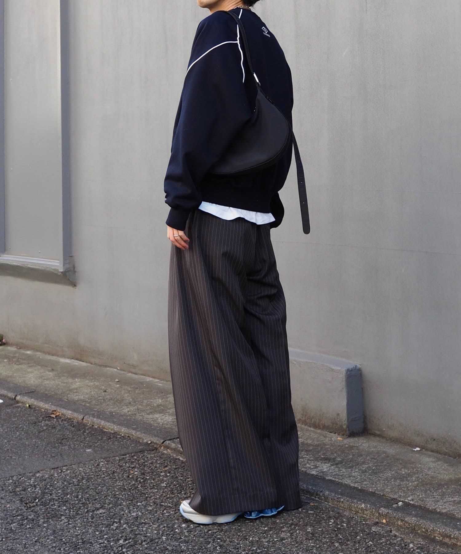 Lui's(ルイス) 【Neucon】ピンストライプ2タックワイドスラックス / セットアップ対応