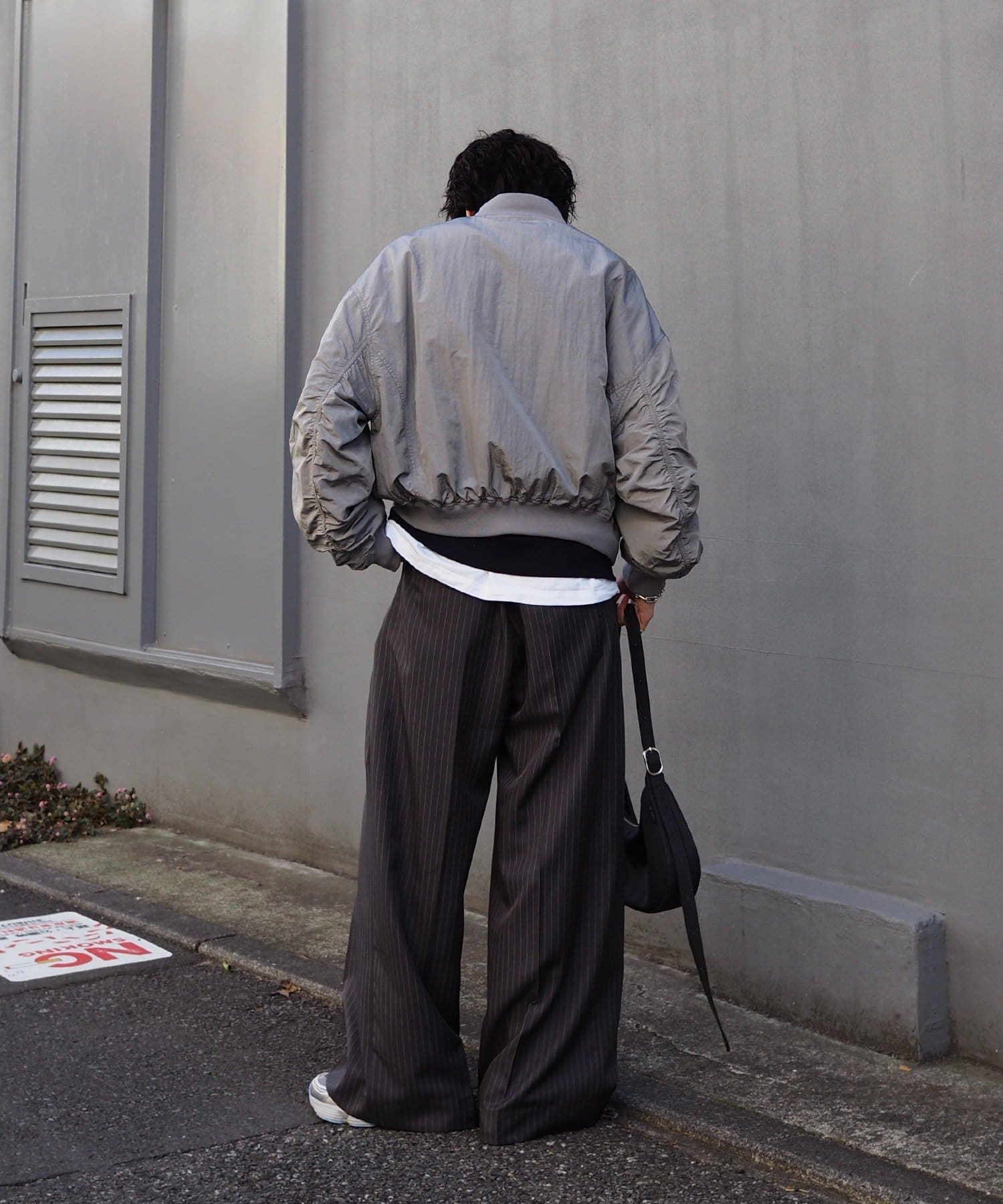 Lui's(ルイス) 【Neucon】ピンストライプ2タックワイドスラックス / セットアップ対応