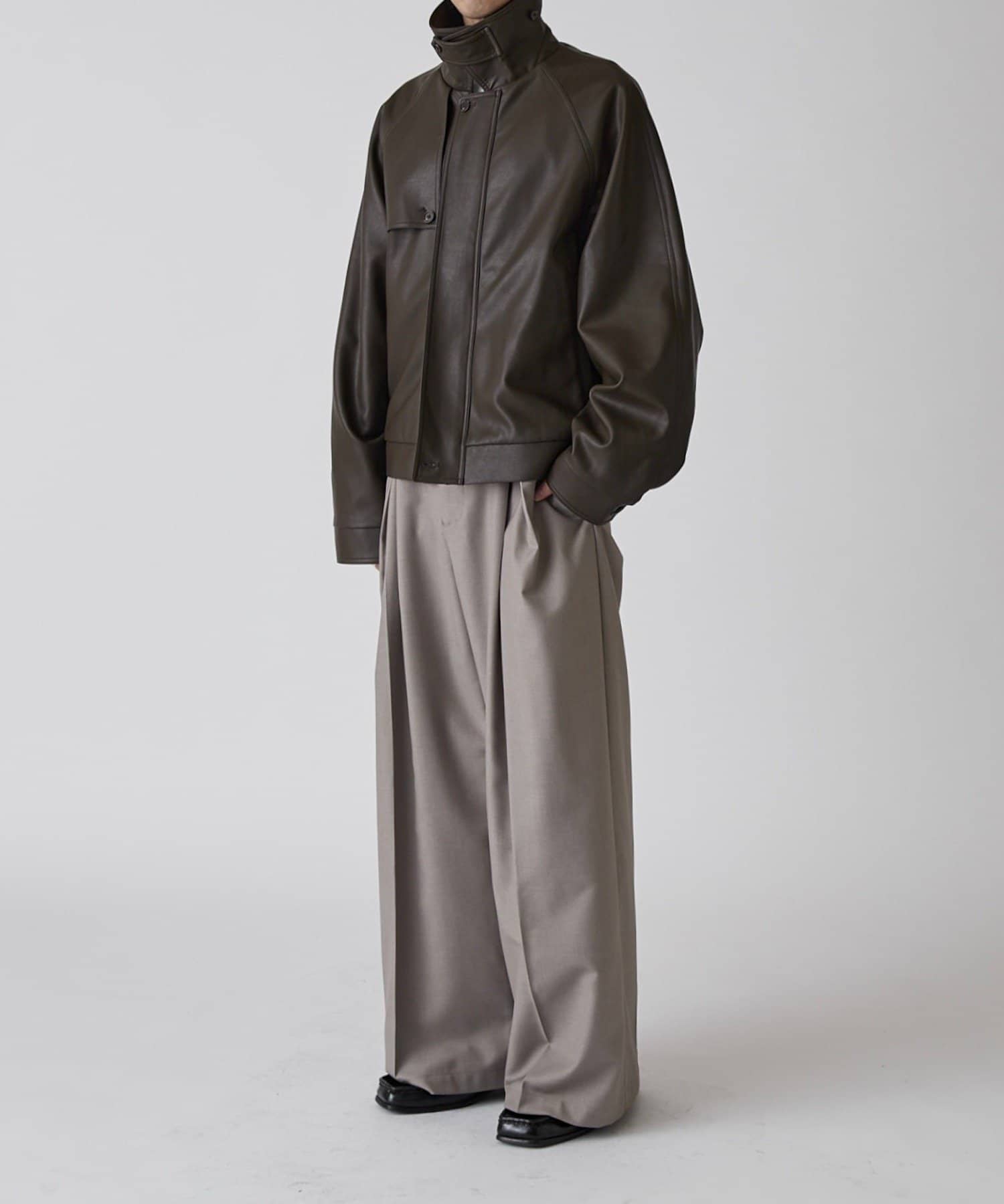 Lui's(ルイス) 【Neucon】クロスタックセンタープレスワイドスラックス / セットアップ対応