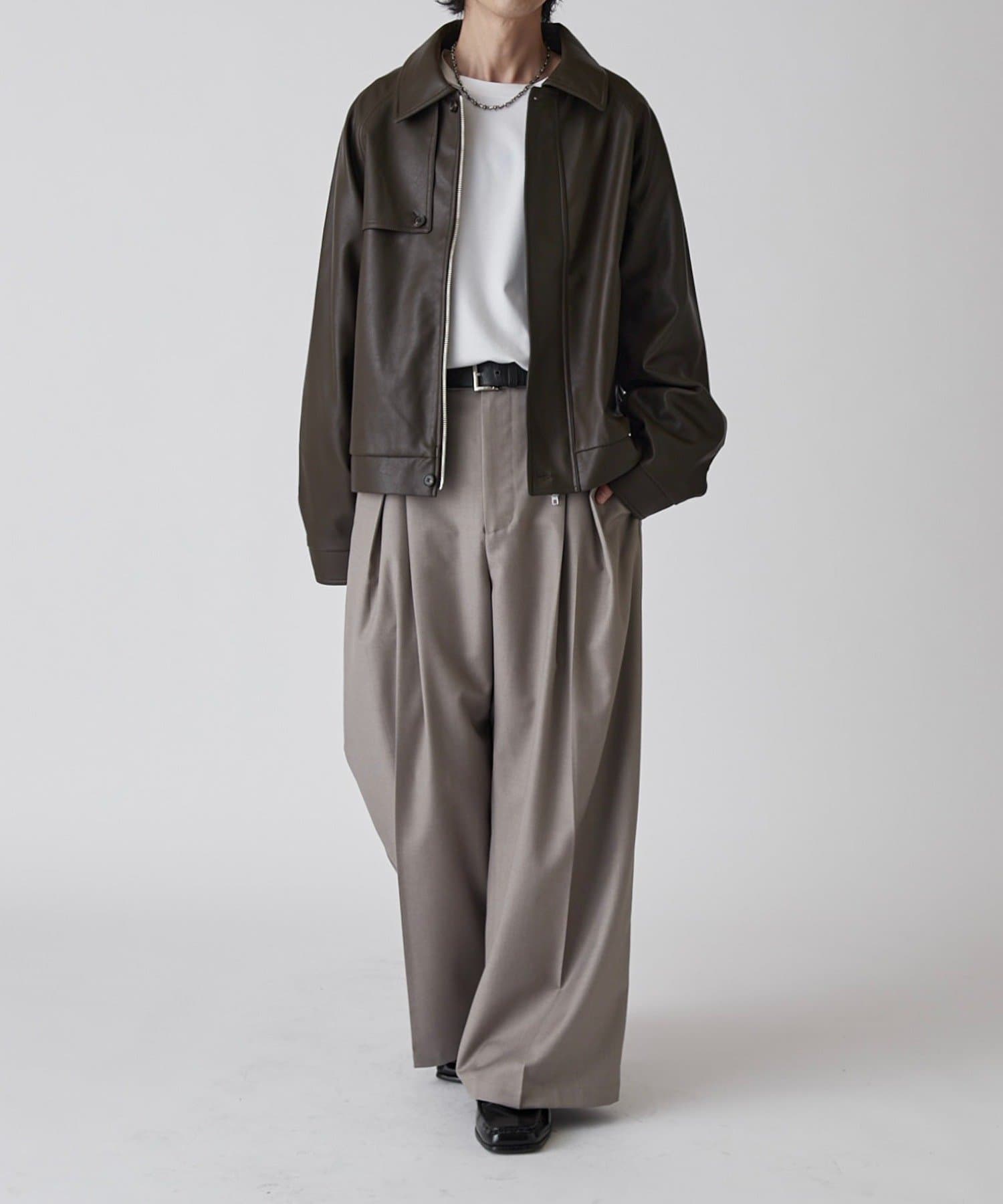 Lui's(ルイス) 【Neucon】クロスタックセンタープレスワイドスラックス / セットアップ対応