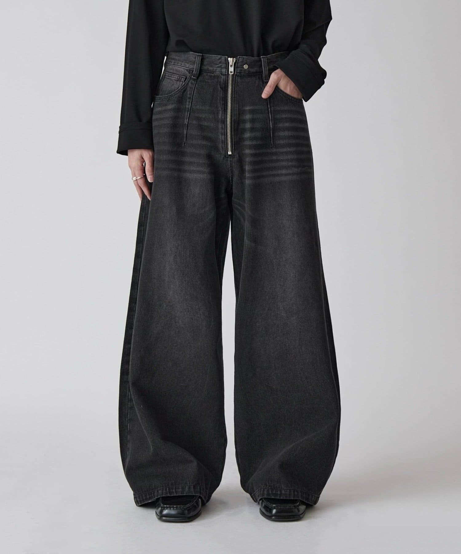 Lui's(ルイス) 【Neucon】ヴィンテージウォッシュバギーカーブデニムパンツ/セットアップ対応