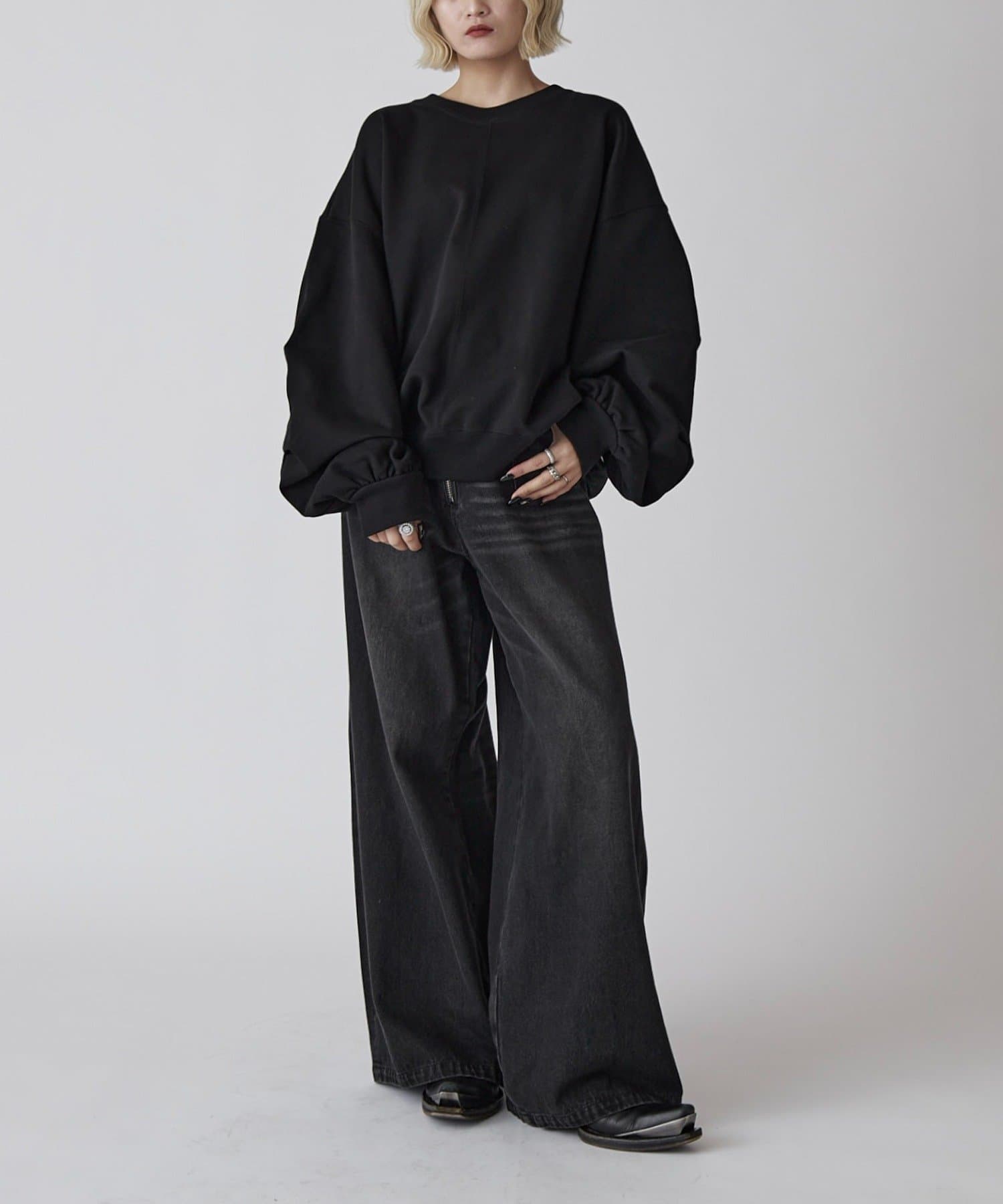 Lui's(ルイス) 【Neucon】ヴィンテージウォッシュバギーカーブデニムパンツ/セットアップ対応