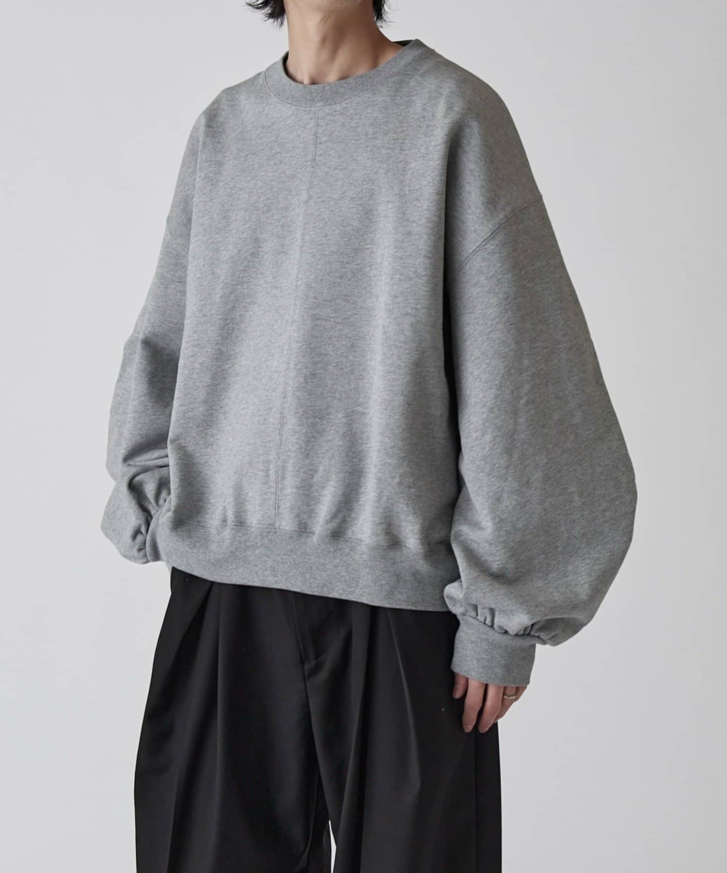 Lui's(ルイス) 【Neucon】ボリュームタックスリーブショートスウェット