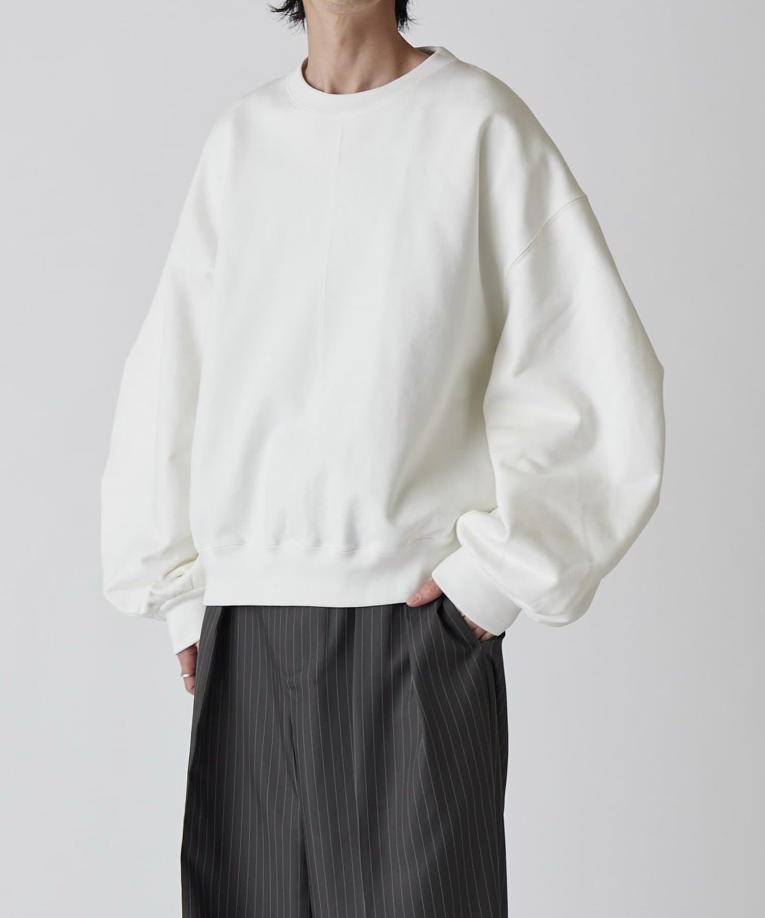 Lui's(ルイス) 【Neucon】ボリュームタックスリーブショートスウェット