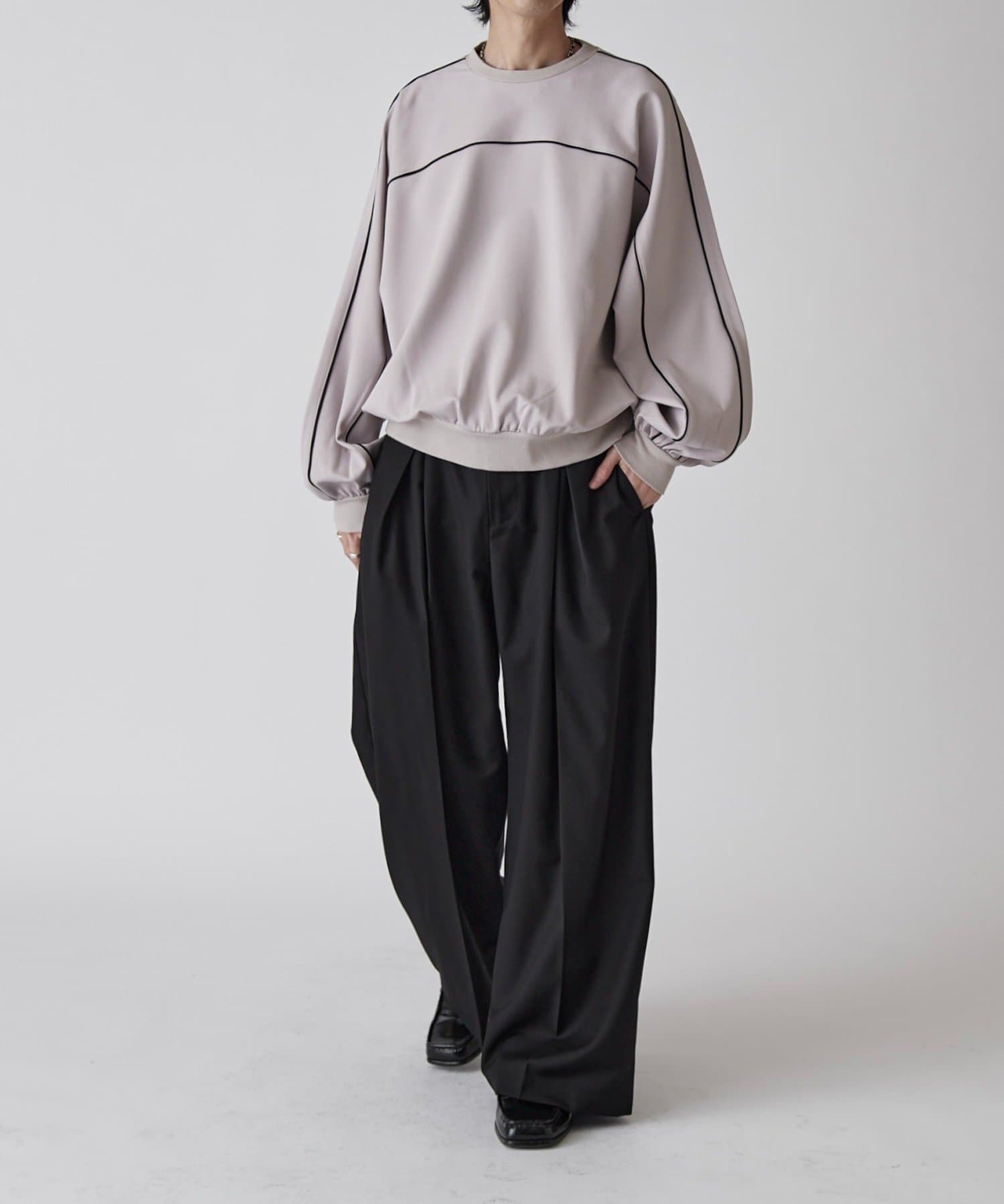 Lui's(ルイス) 【Neucon】パイピングバルーンポンチスウェットプルオーバー