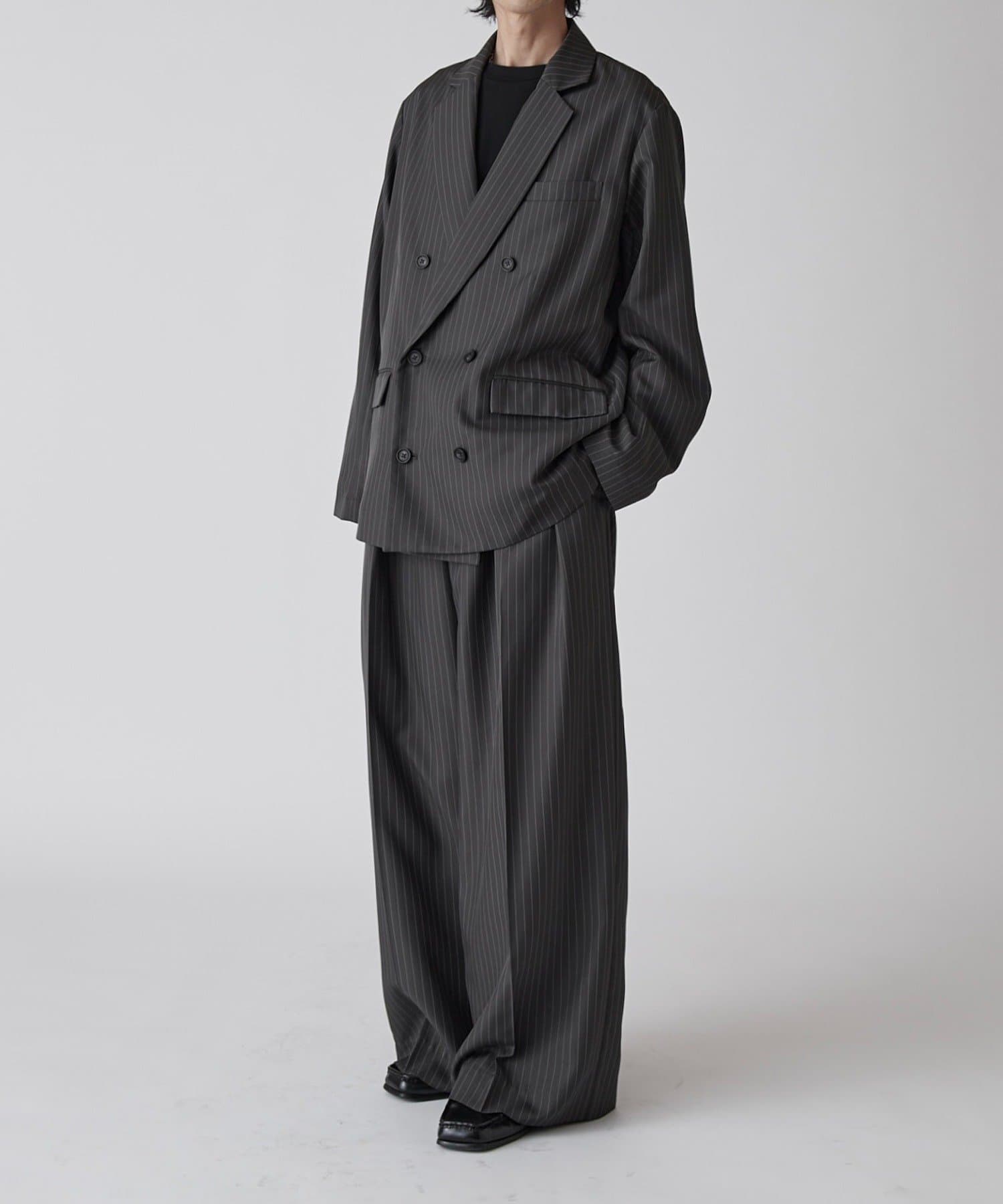 Lui's(ルイス) 【Neucon】ピンストライプリラクシーダブルジャケット / セットアップ対応