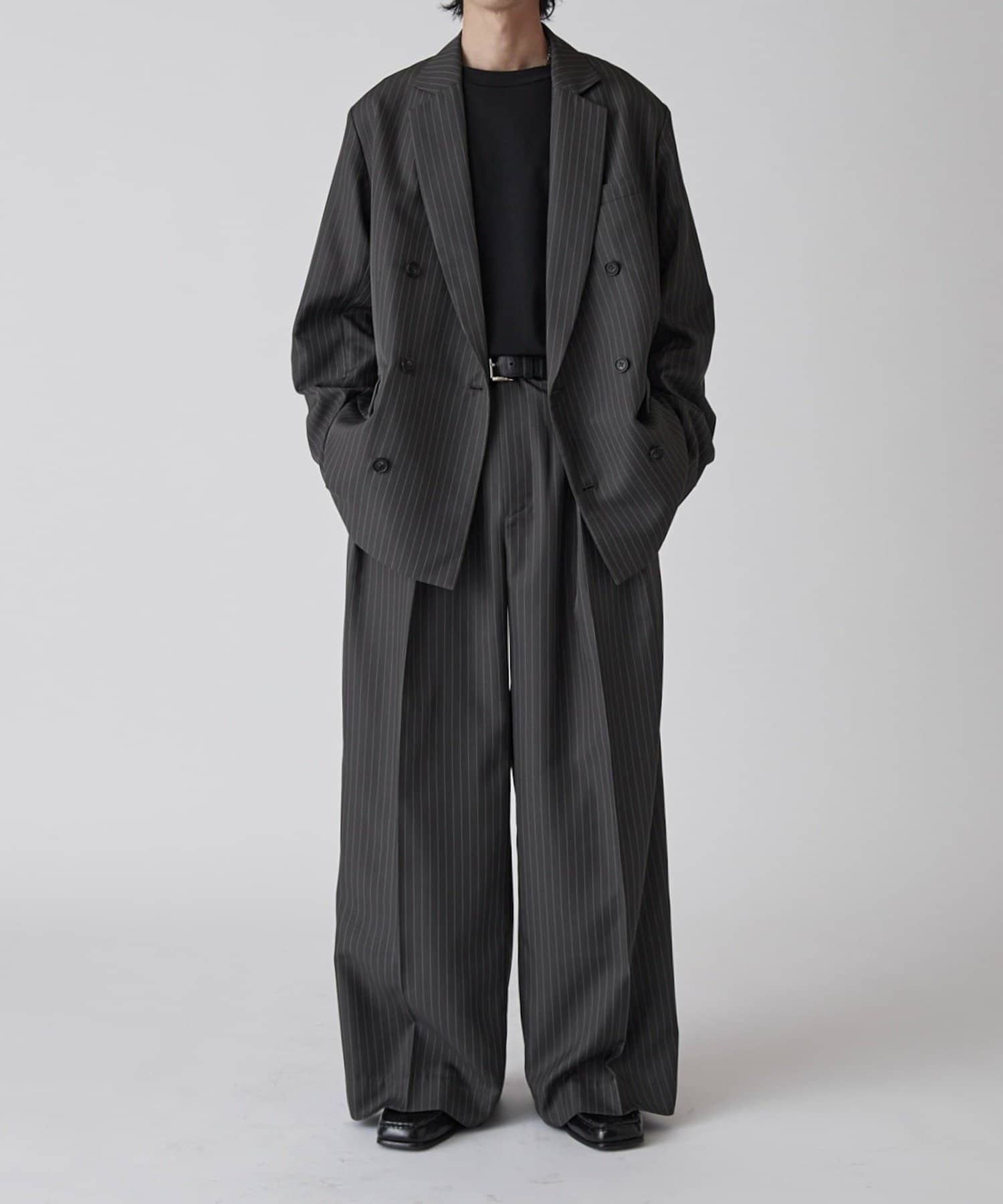 Lui's(ルイス) 【Neucon】ピンストライプリラクシーダブルジャケット / セットアップ対応