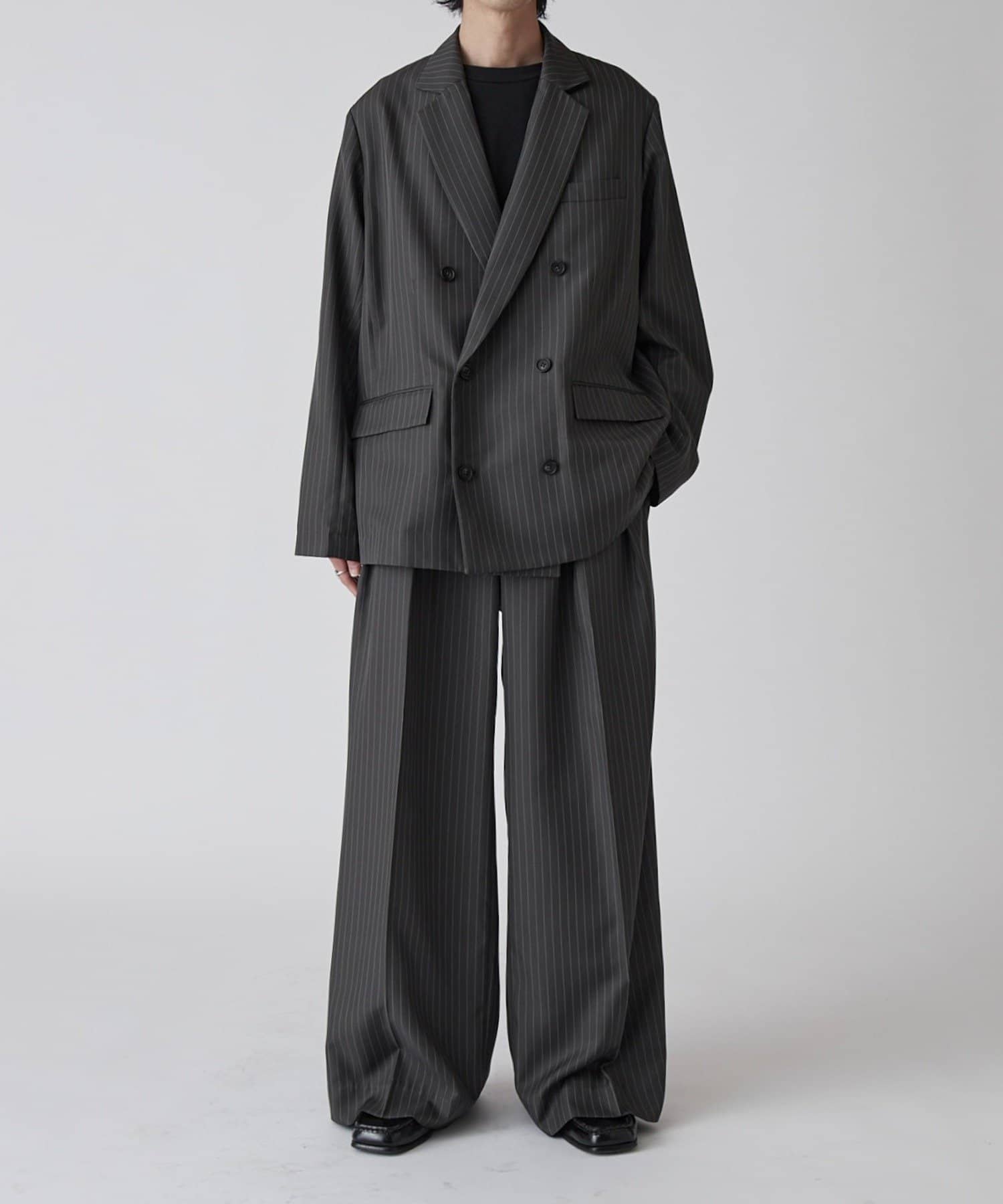 Lui's(ルイス) 【Neucon】ピンストライプリラクシーダブルジャケット / セットアップ対応