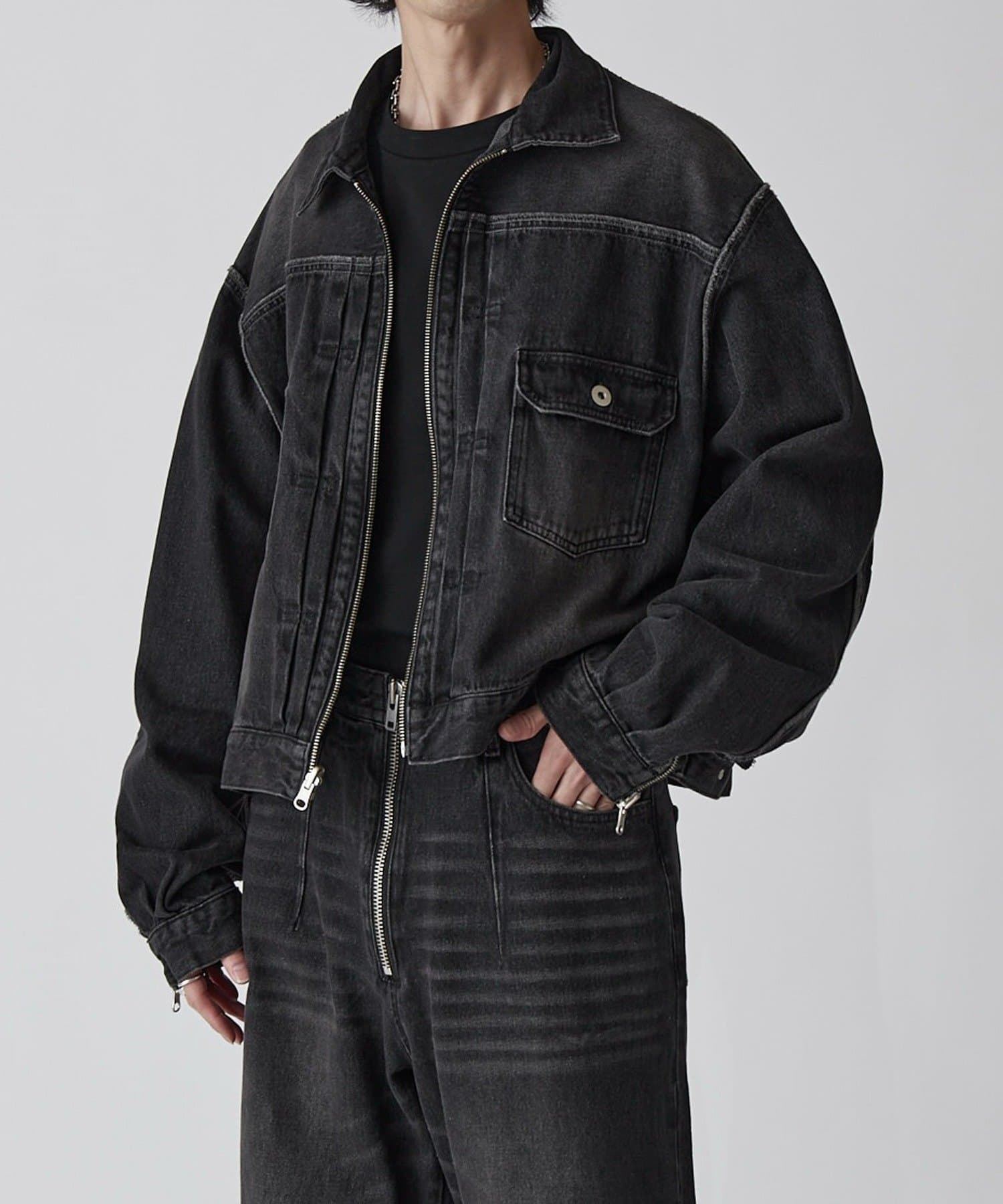 Lui's(ルイス) 【Neucon】ヴィンテージウォッシュリバーシブルデニムジャケット / Gジャン