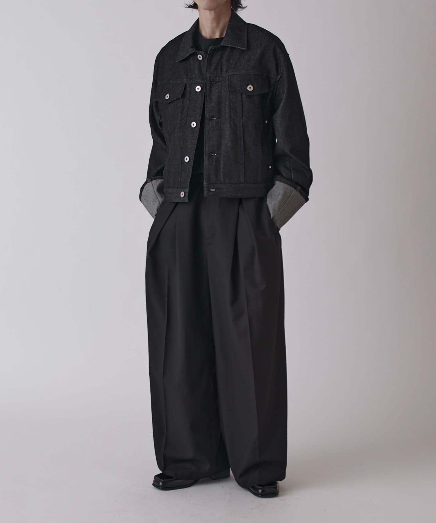 Lui's(ルイス) 【Neucon】ロールアップタックショートデニムジャケット / セットアップ対応