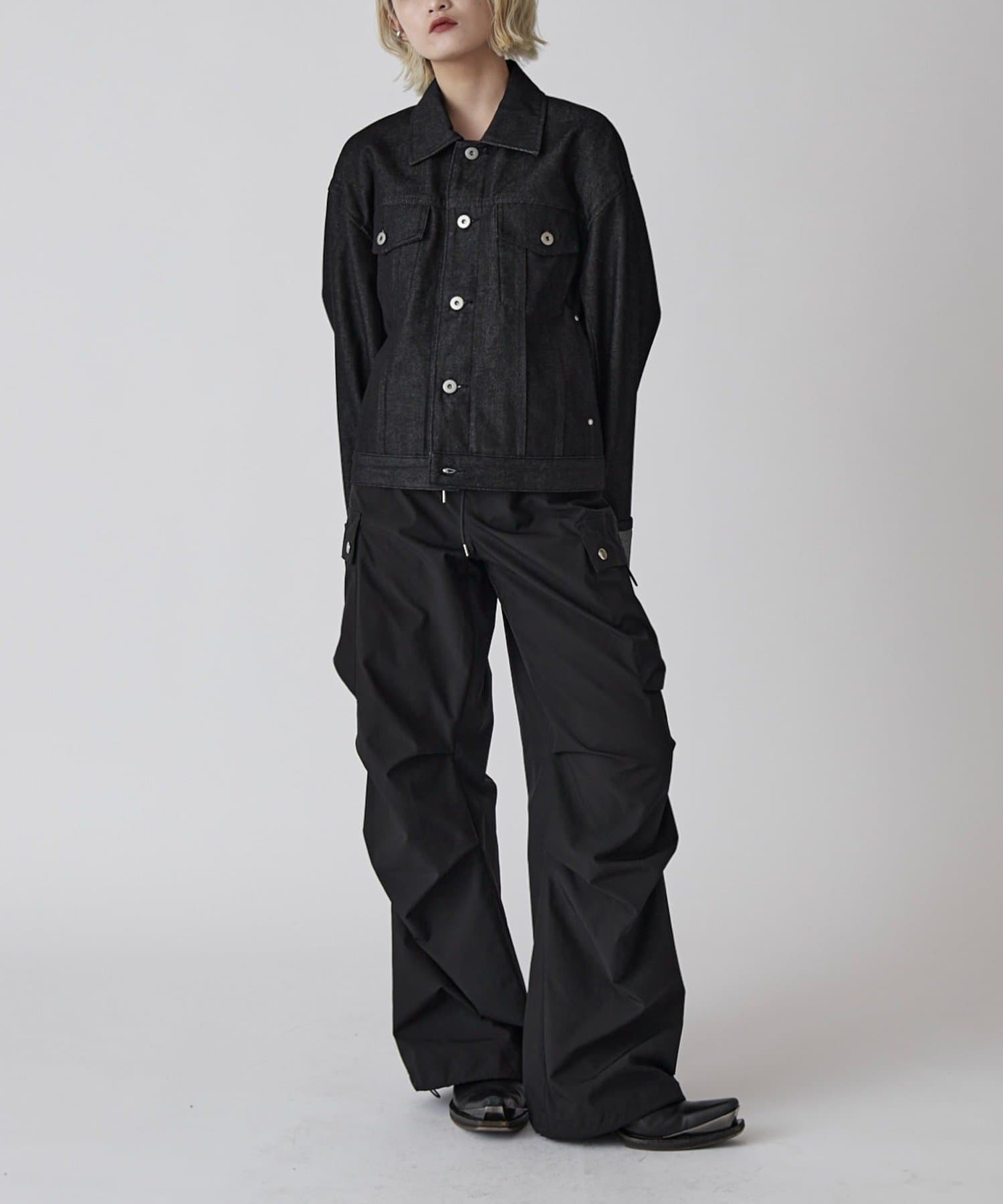 Lui's(ルイス) 【Neucon】ロールアップタックショートデニムジャケット / セットアップ対応