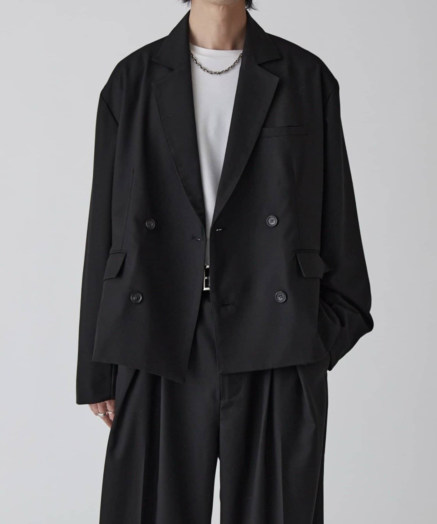 Lui's(ルイス) 【Neucon】ボックスワイドショートダブルジャケット / セットアップ対応