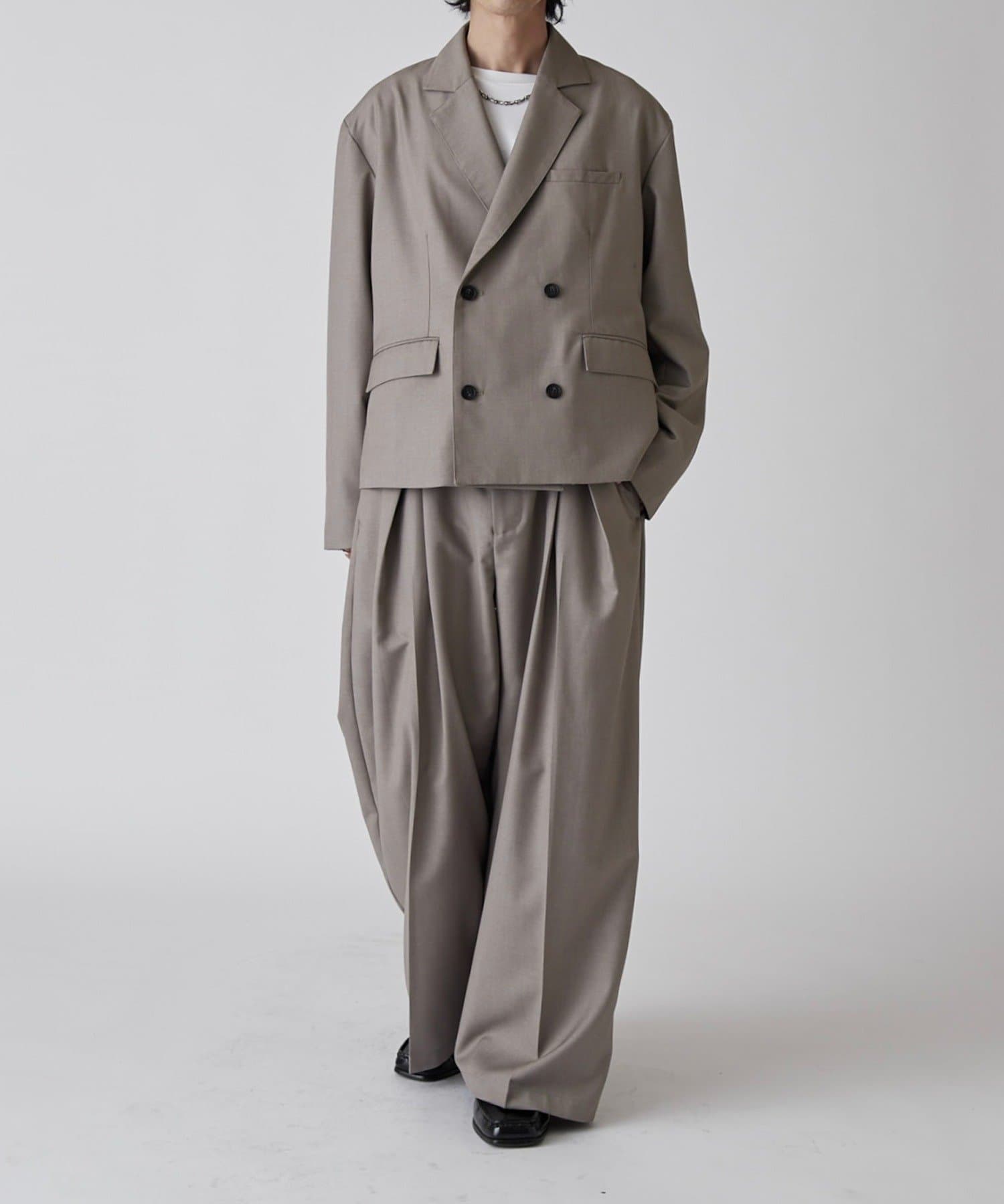 Lui's(ルイス) 【Neucon】ボックスワイドショートダブルジャケット / セットアップ対応