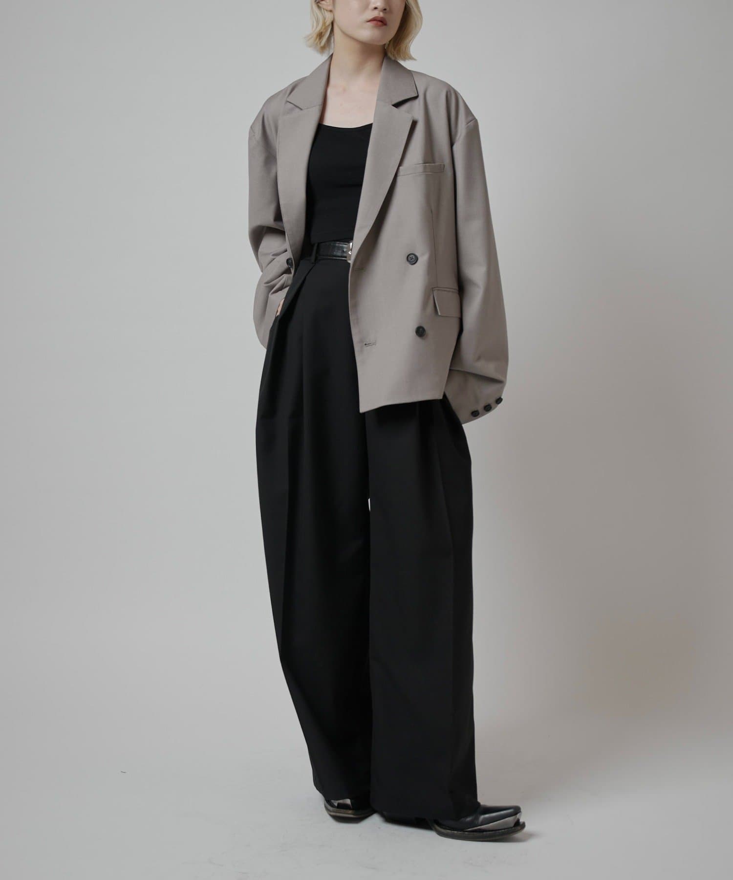 Lui's(ルイス) 【Neucon】ボックスワイドショートダブルジャケット / セットアップ対応