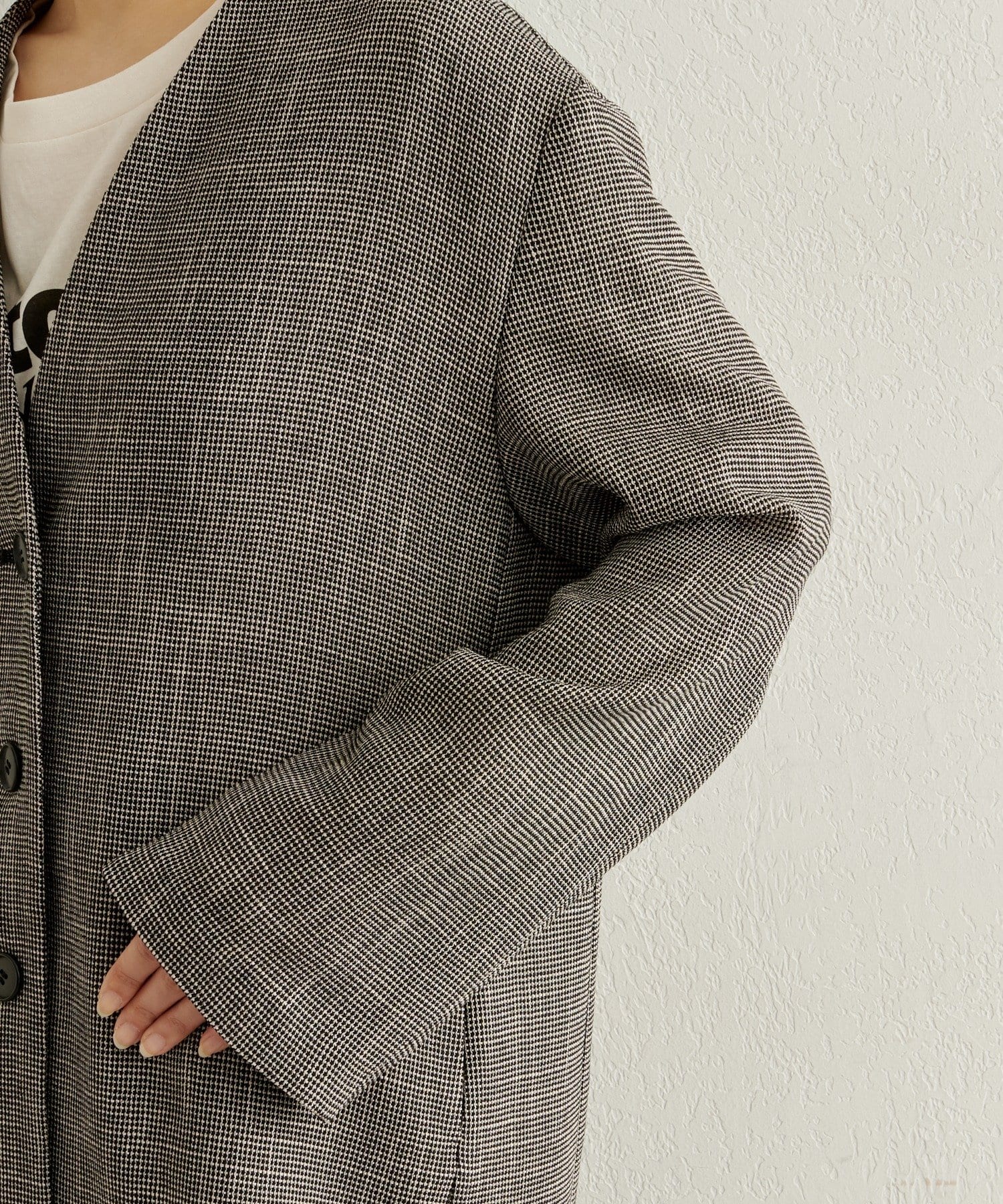 Omekashi(オメカシ) カラミノーカラージャケット