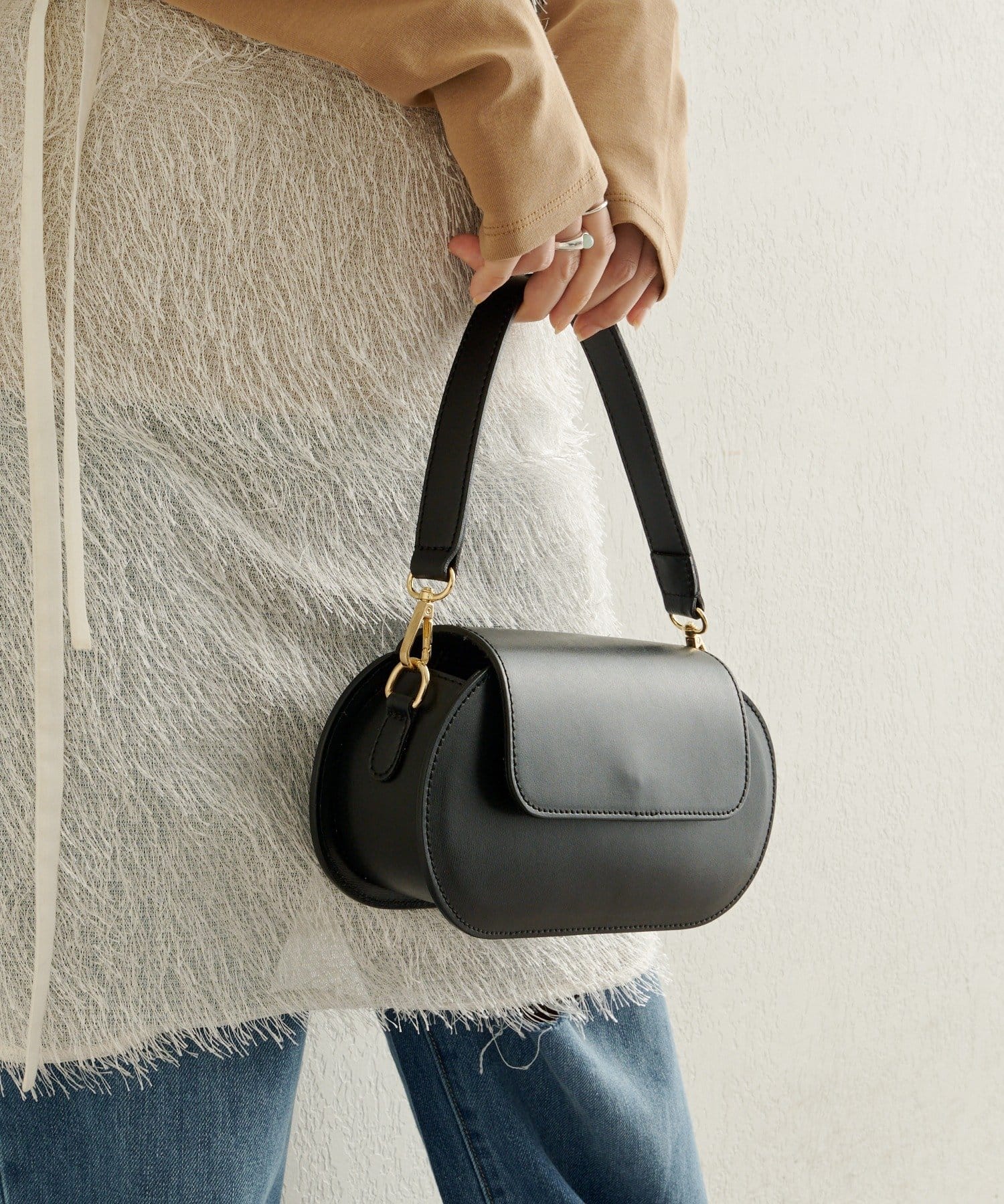 Omekashi(オメカシ) 【MILLELA FIRENZE】オーバルデザインBAG