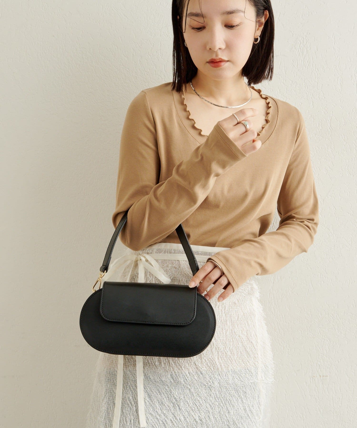 Omekashi(オメカシ) 【MILLELA FIRENZE】オーバルデザインBAG