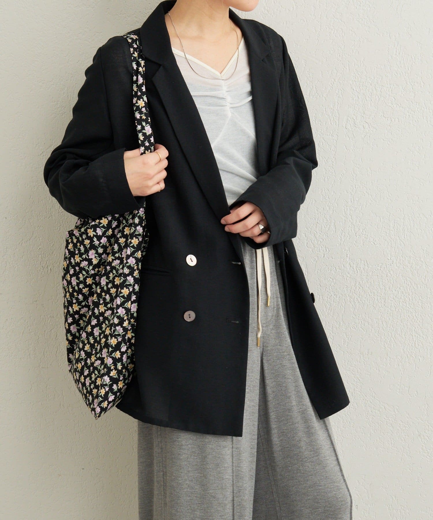 Omekashi(オメカシ) シアーメッシュジャケット