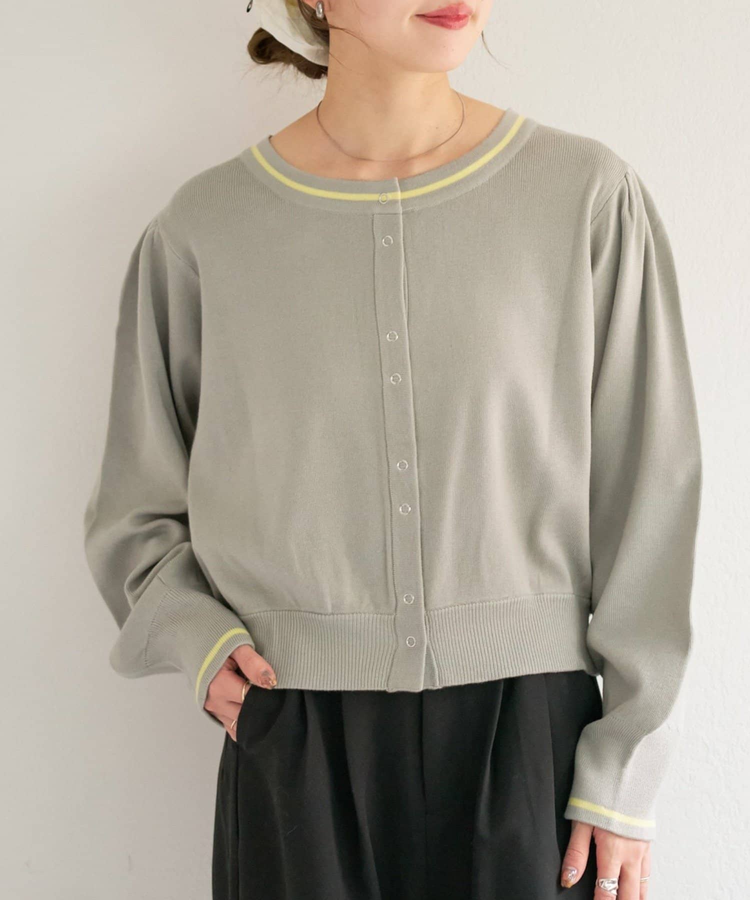 Kastane(カスタネ) B リングドットニットカーディガン