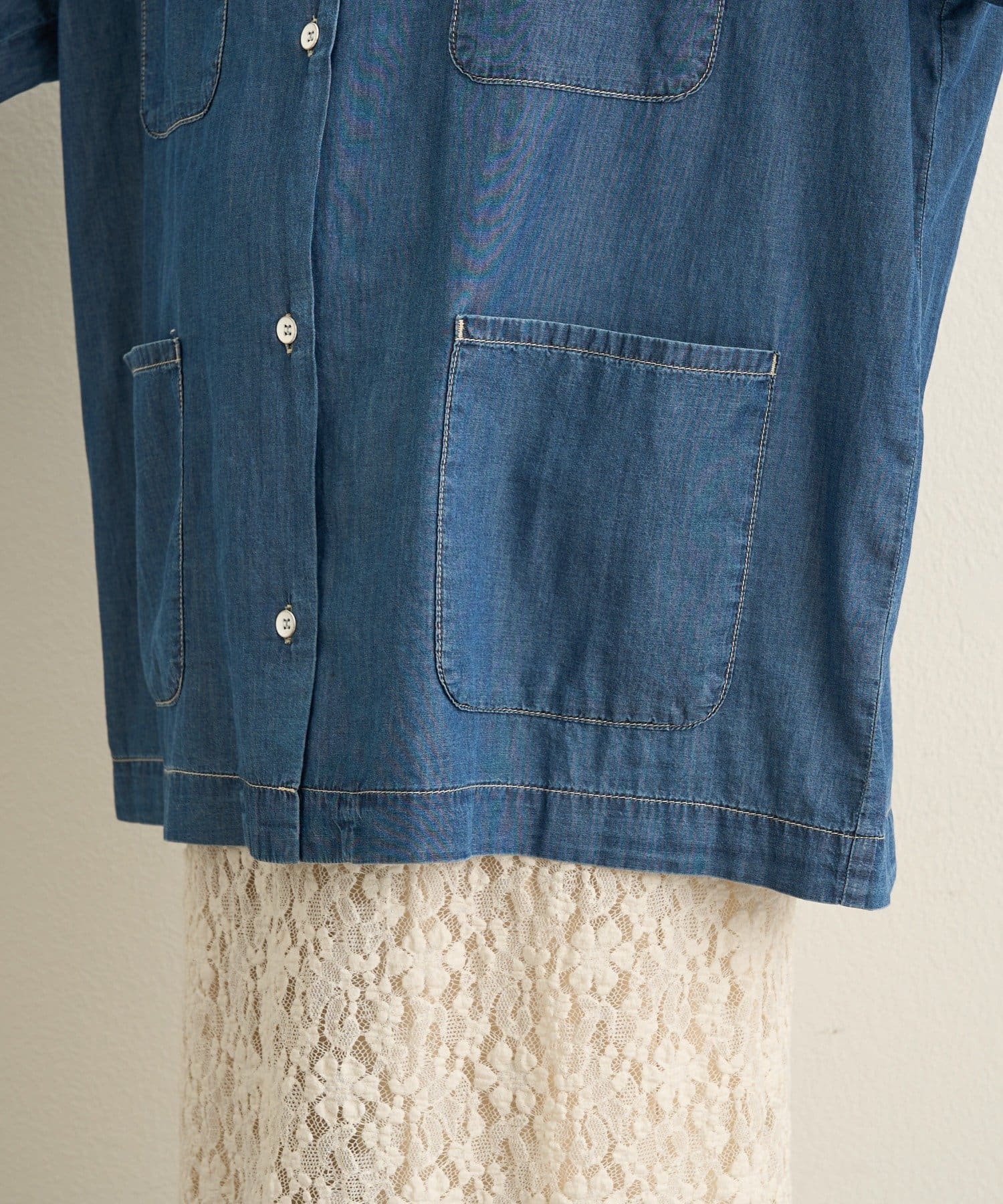 Omekashi(オメカシ) シアーデニムカバーオール