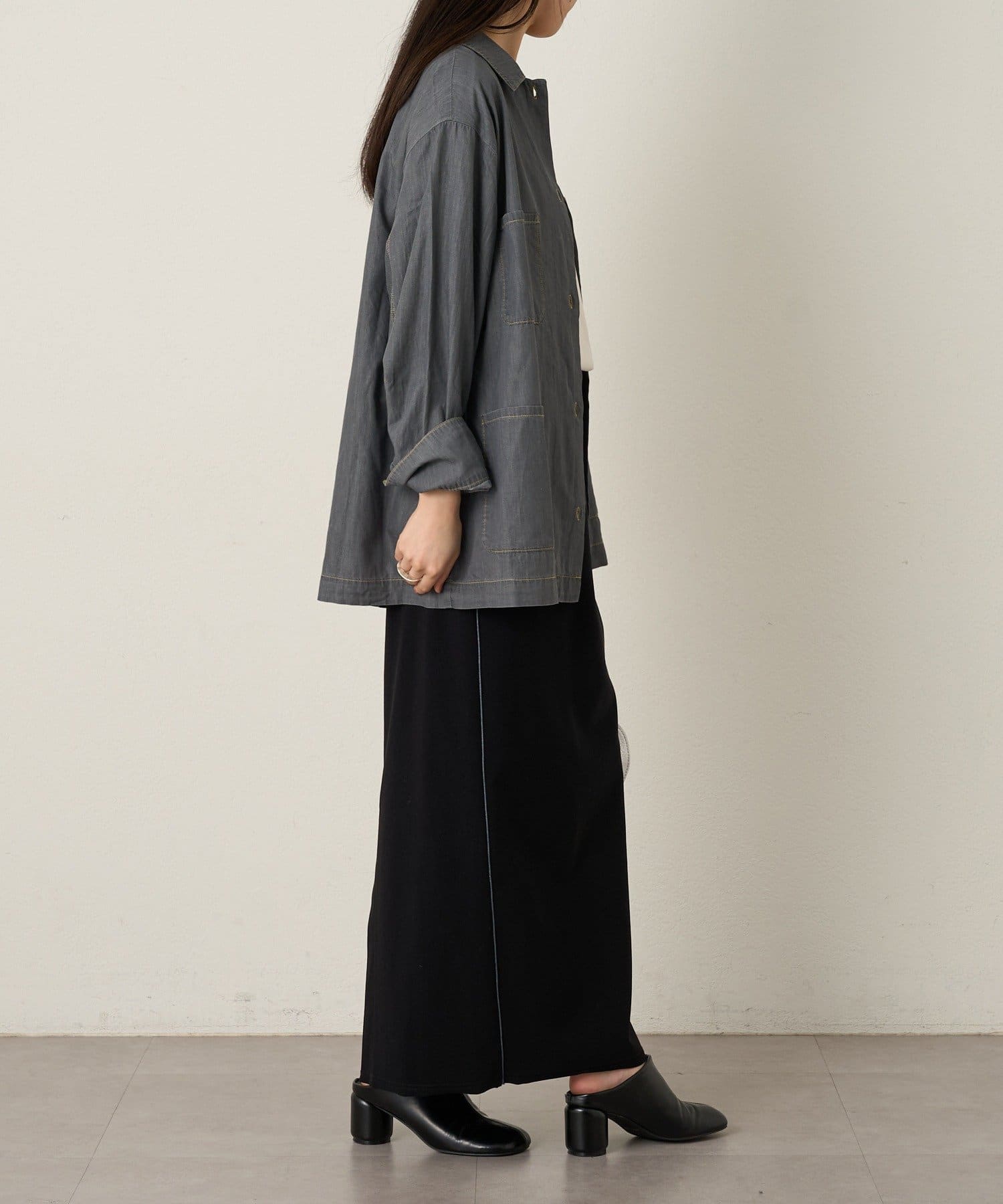 Omekashi(オメカシ) シアーデニムカバーオール