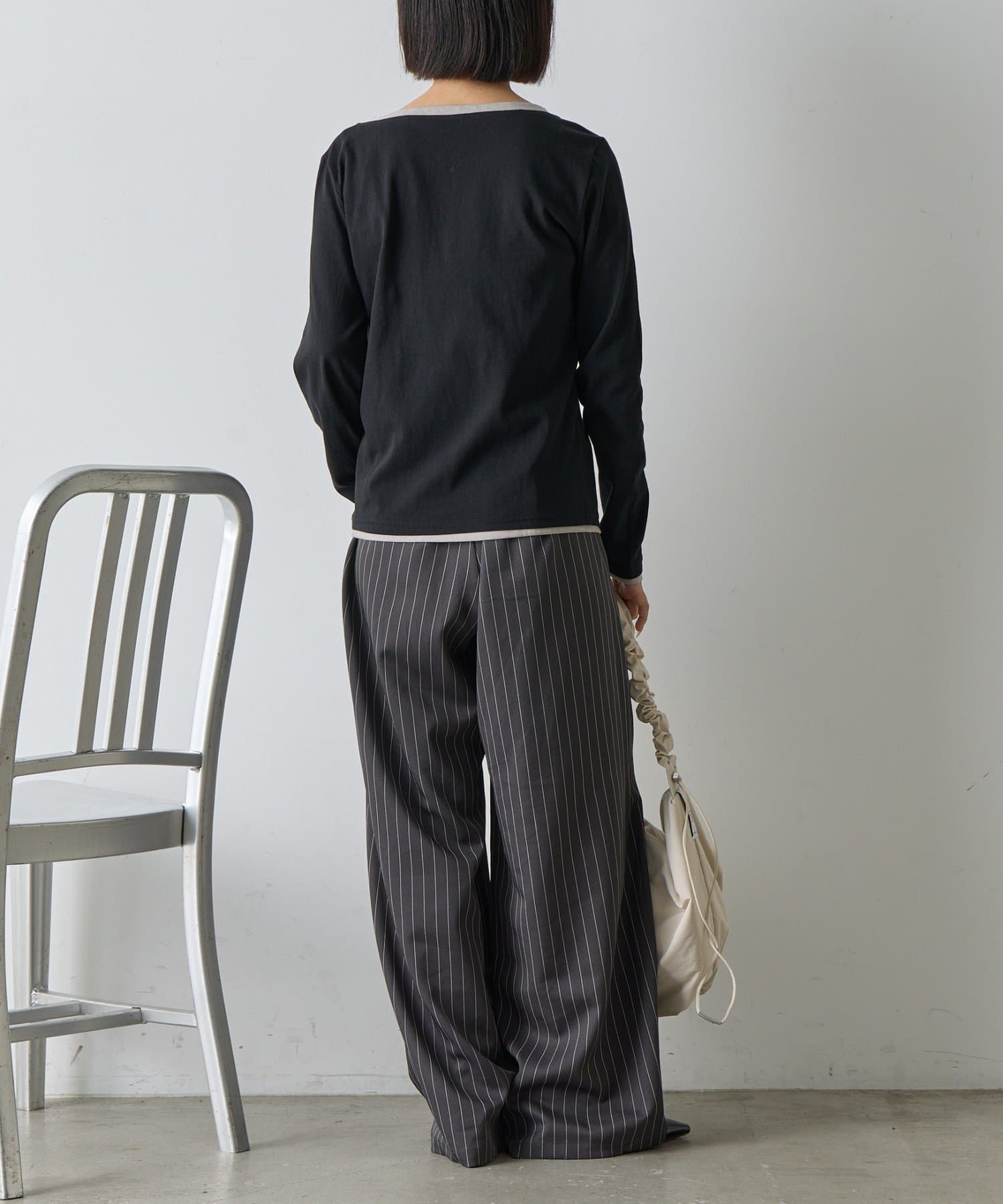 -goocy-(グーシー) レイヤードライクヘンリーネックロンT