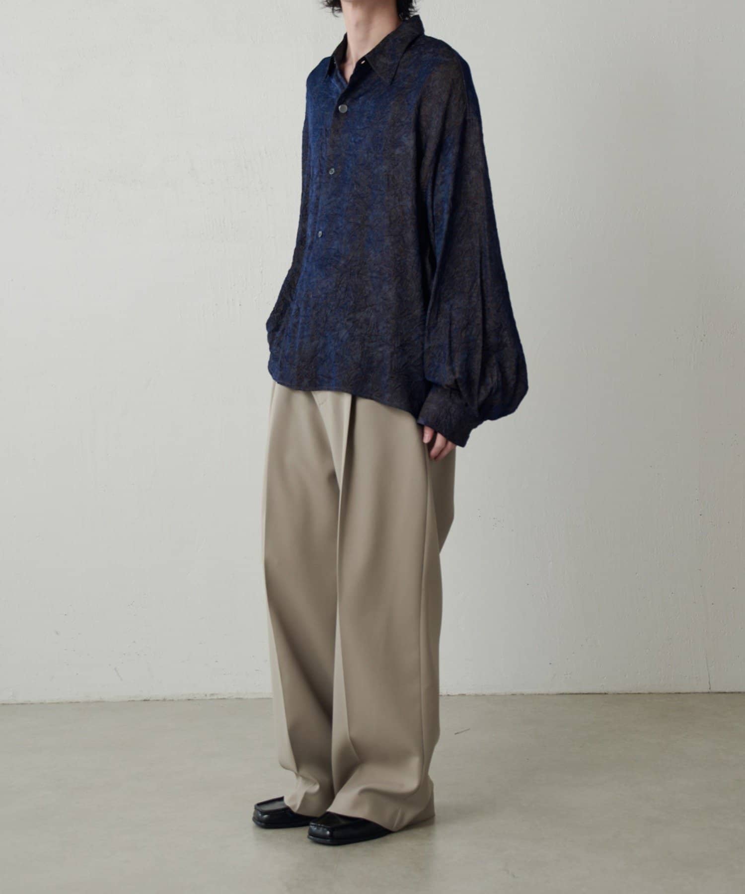 Lui's(ルイス) 【Neucon】バルーンスリーブワッシャーシャツ