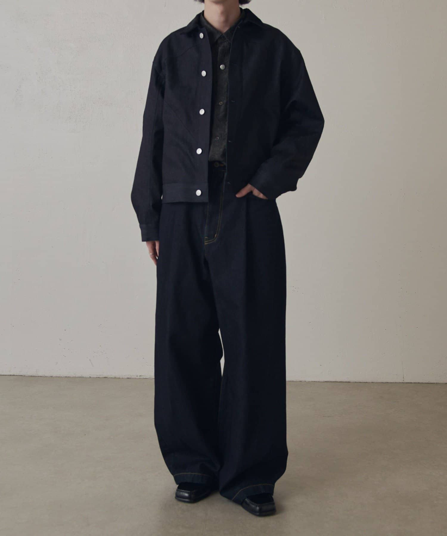 Lui's(ルイス) 【Neucon】バルーンスリーブワッシャーシャツ