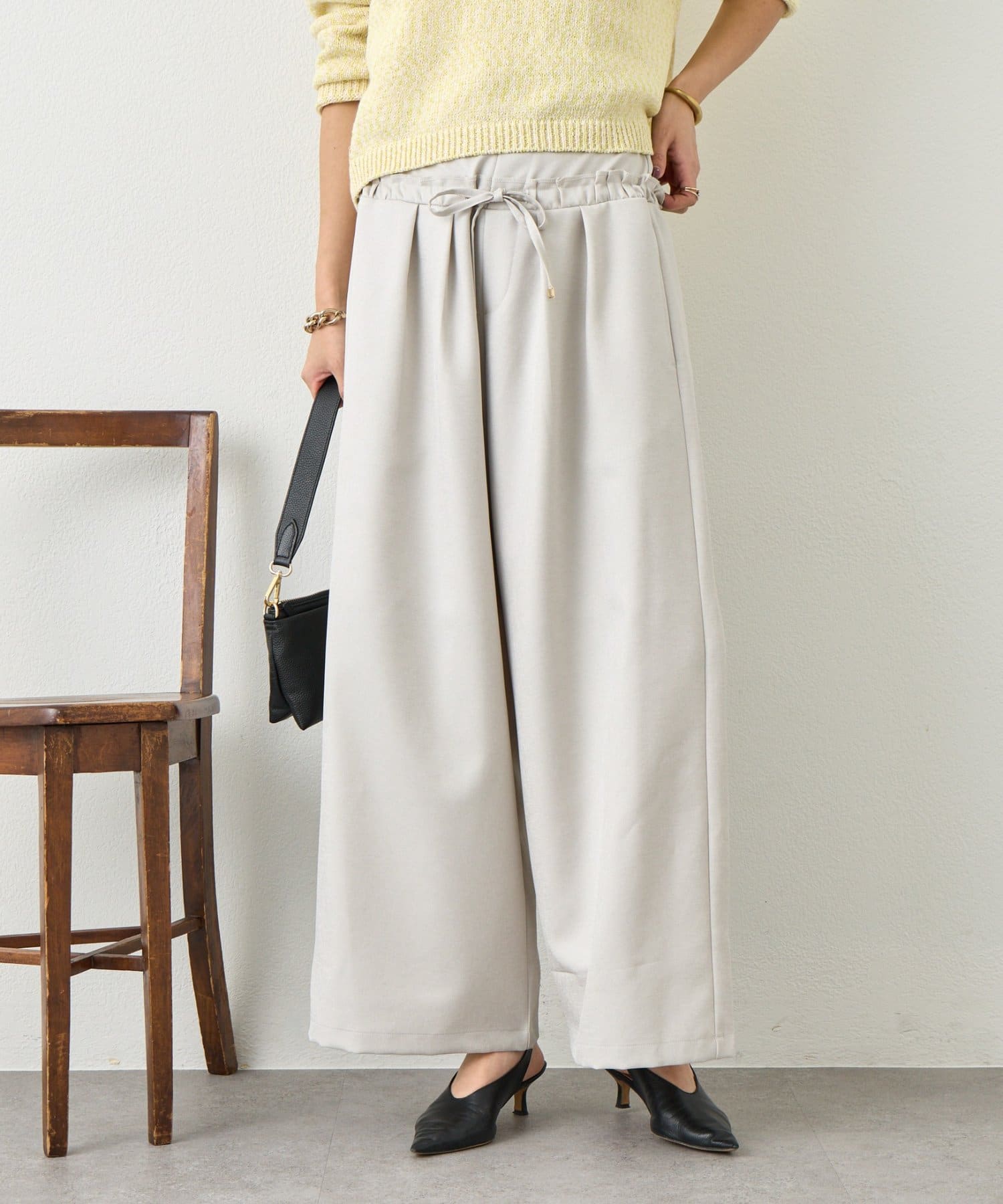 Jena　espace merveilleux(ジェナ　エスパスメルヴェイユ) ウエストフリルパンツ