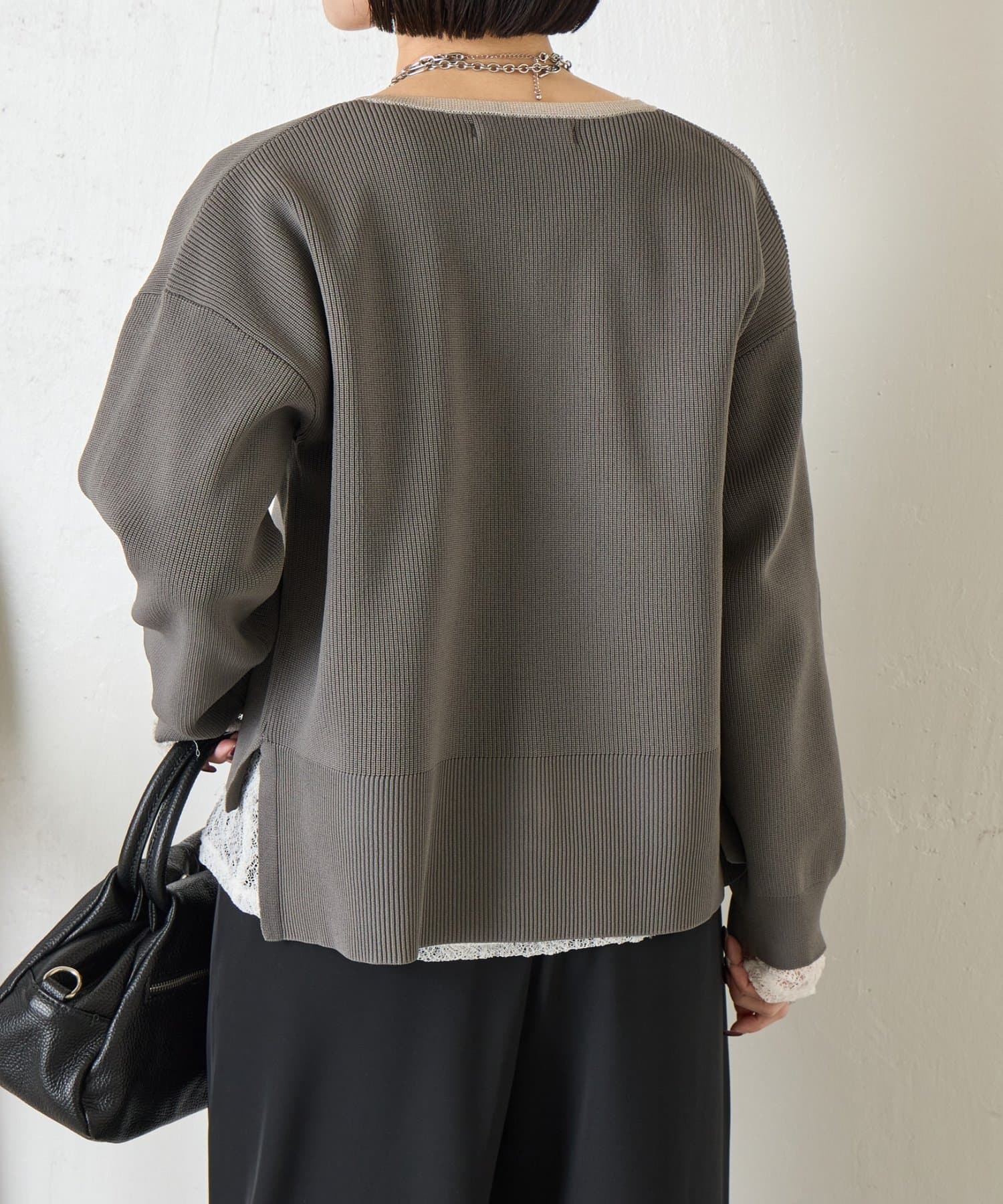 Jena　espace merveilleux(ジェナ　エスパスメルヴェイユ) シアーラインスポンジカーディガン