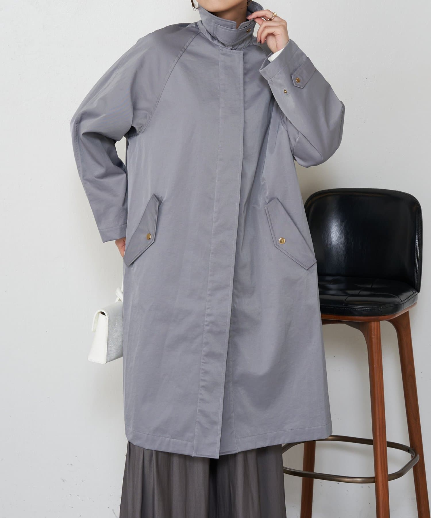 Jena　espace merveilleux(ジェナ　エスパスメルヴェイユ) 【着方で変わる】2WAYスタンドネックコート