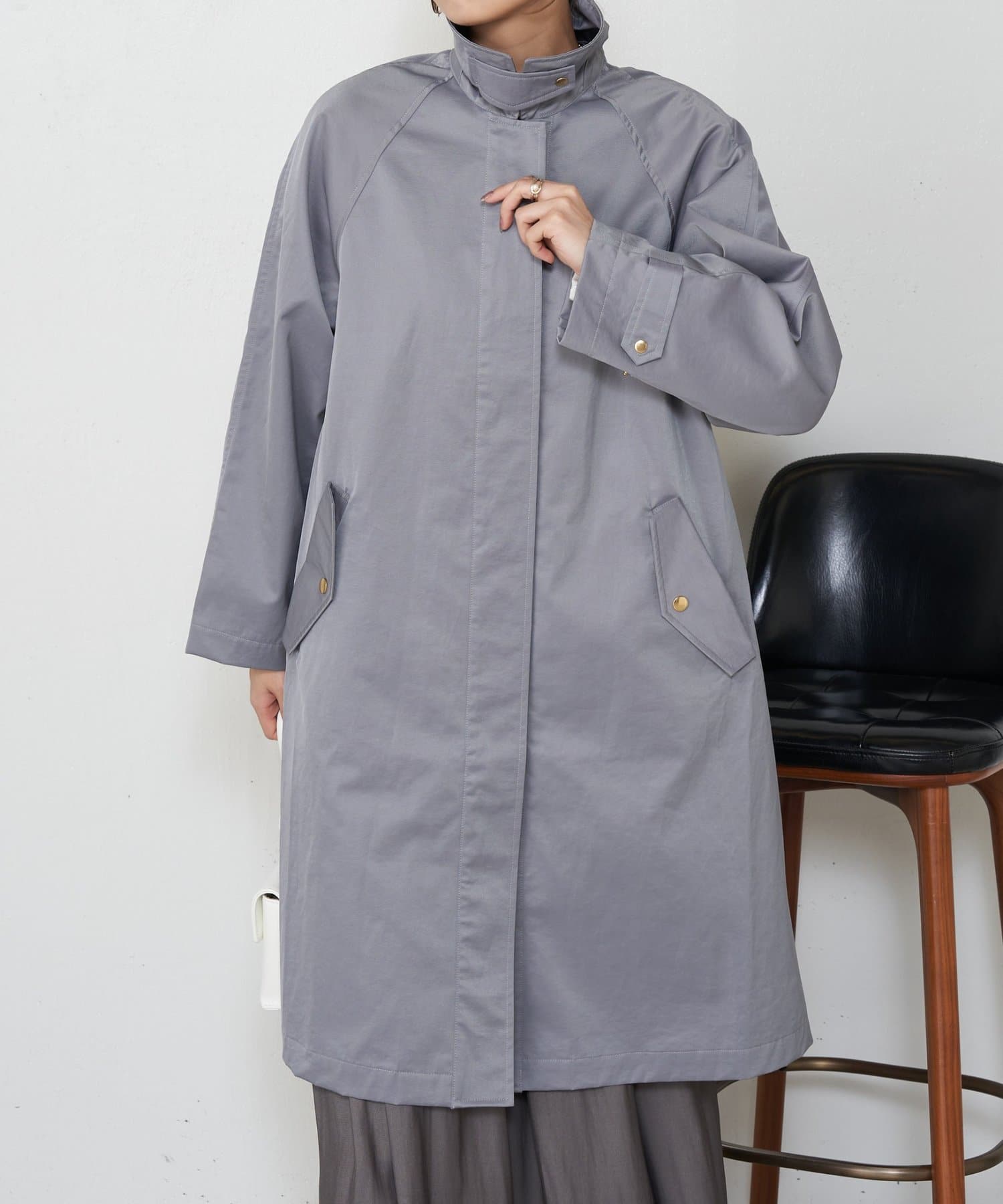 Jena　espace merveilleux(ジェナ　エスパスメルヴェイユ) 【着方で変わる】2WAYスタンドネックコート